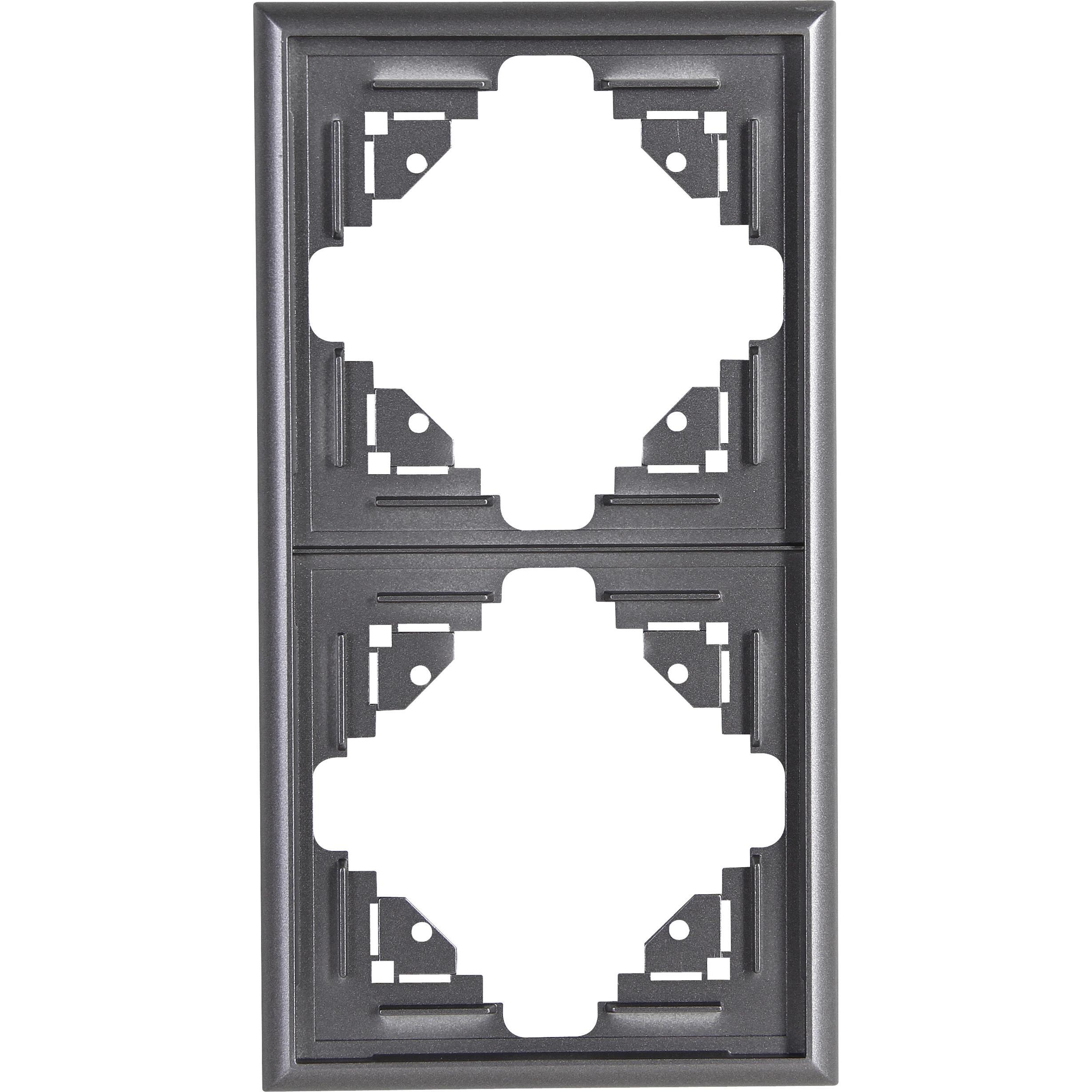 Kopp MALTA Abdeckrahmen 2-fach, anthrazit Kopp MALTA Abdeckrahmen 2-fach, anthrazit