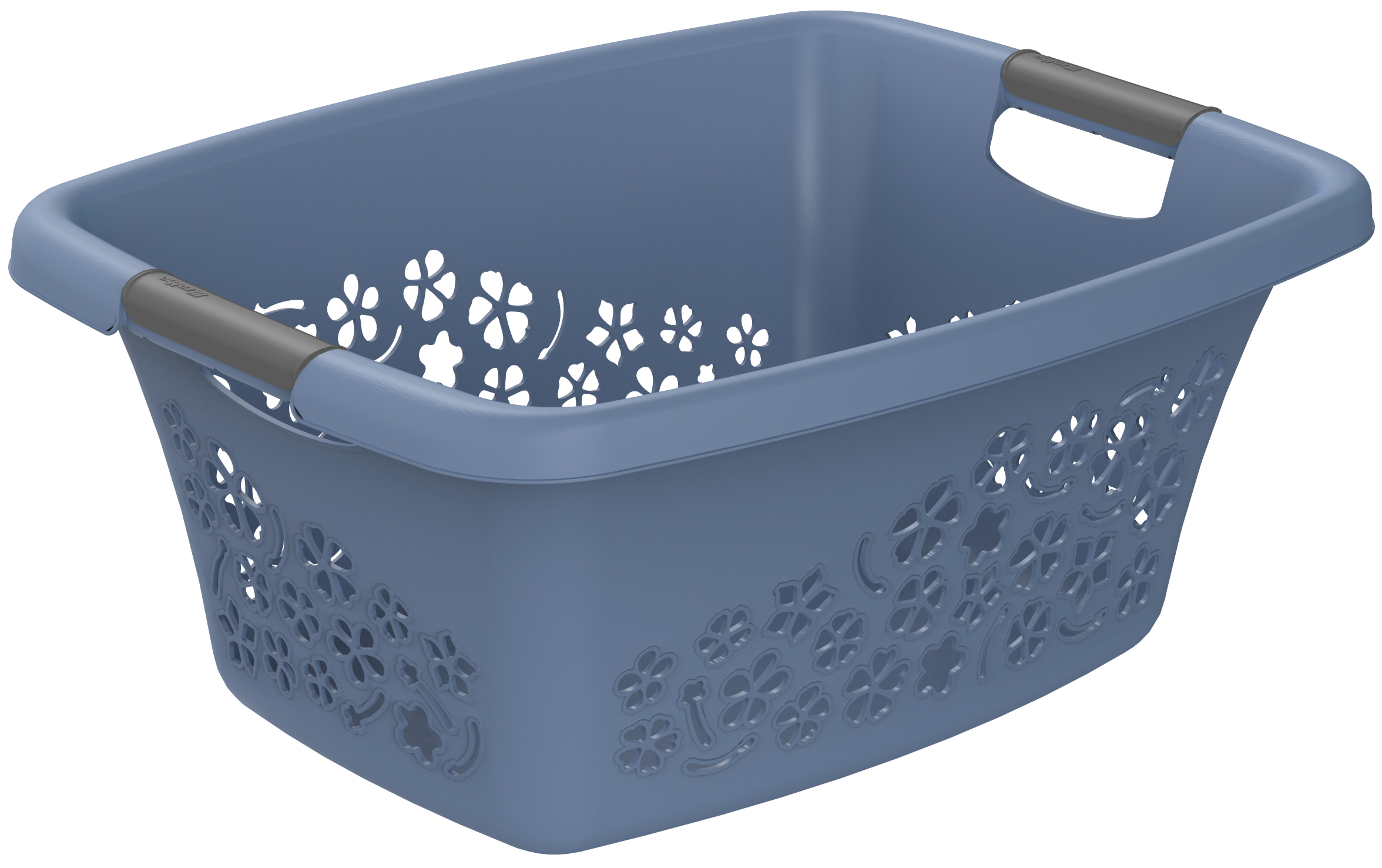 1756506161 Rotho Wäschekorb Flowers 25L, blau