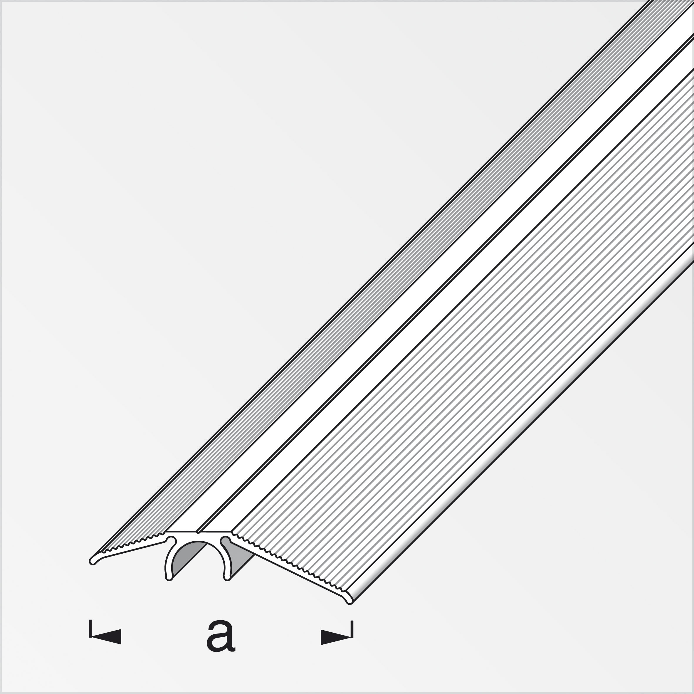 Alfer Niveauausgleichs-Profil, 40 mm, Messingoptik Alfer Niveauausgleichs-Profil, 40 mm, Messingoptik