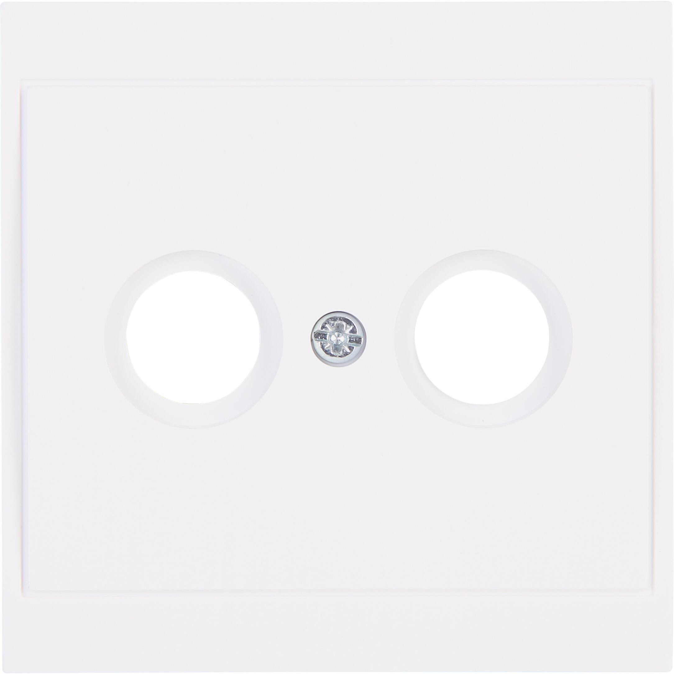 Kopp MALTA Antennensteckdose TV/RF 2-fach, arktisweiß Kopp MALTA Antennensteckdose TV/RF 2-fach, arktisweiß