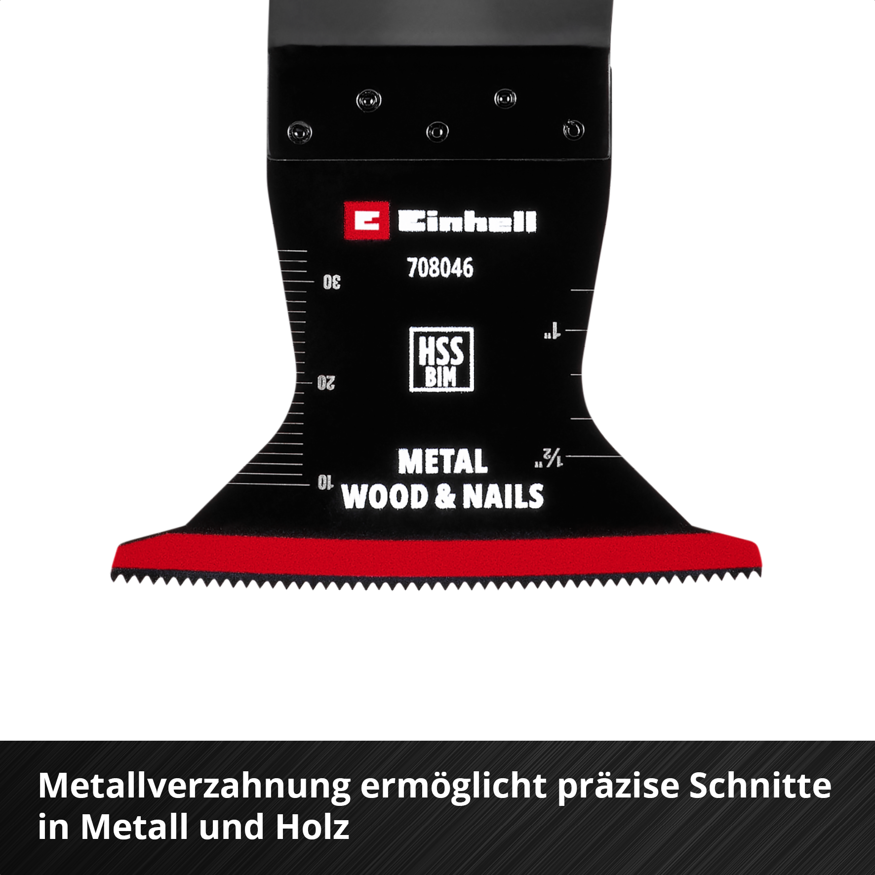 Einhell HSS-BiM-Tauchsägeblatt mit Universalaufnahme, curved, 65 x 42 mm
