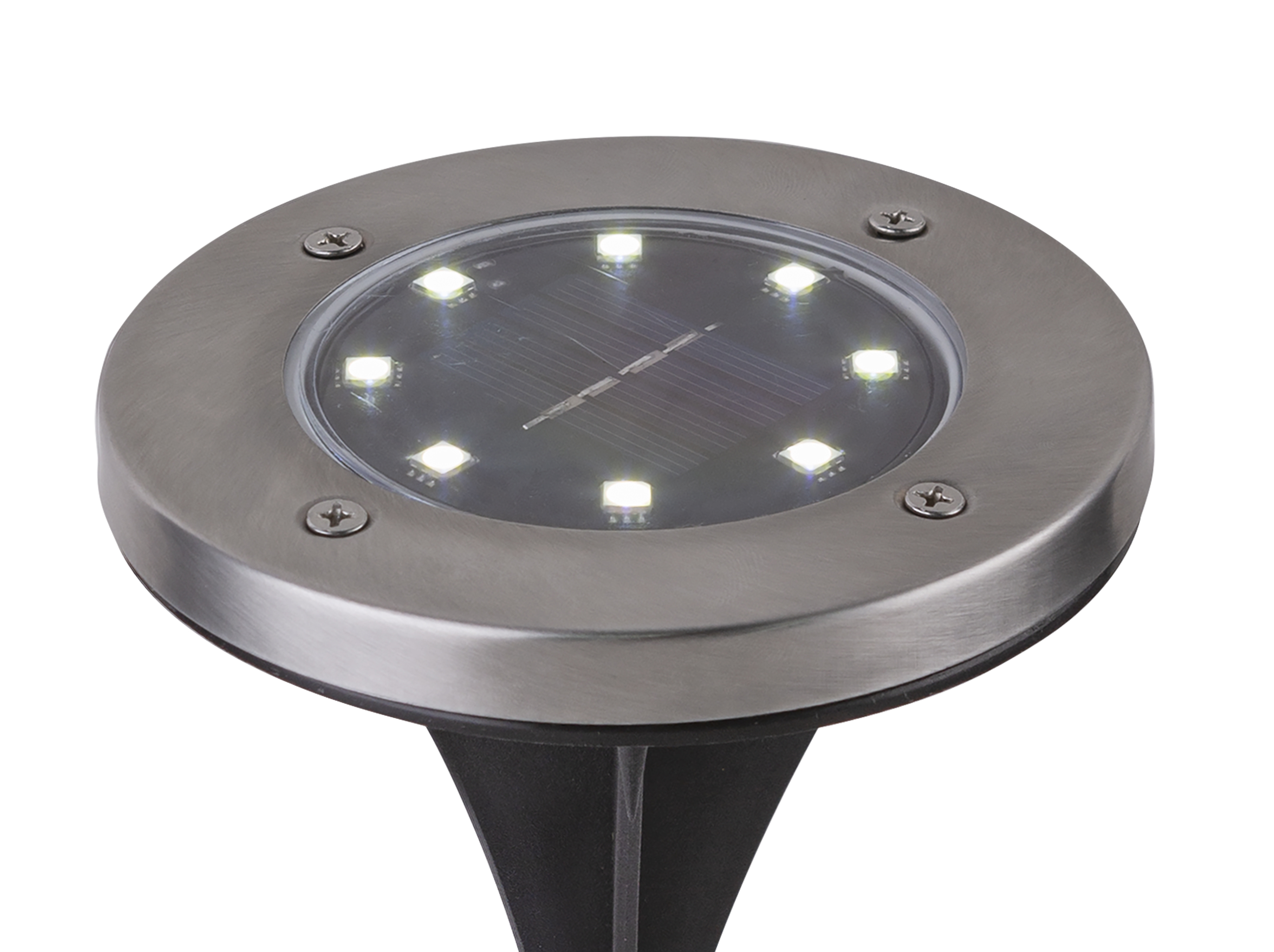 Globo Solarleuchte Edelstahl, 8xLED Globo Solarleuchte Edelstahl, 8xLED