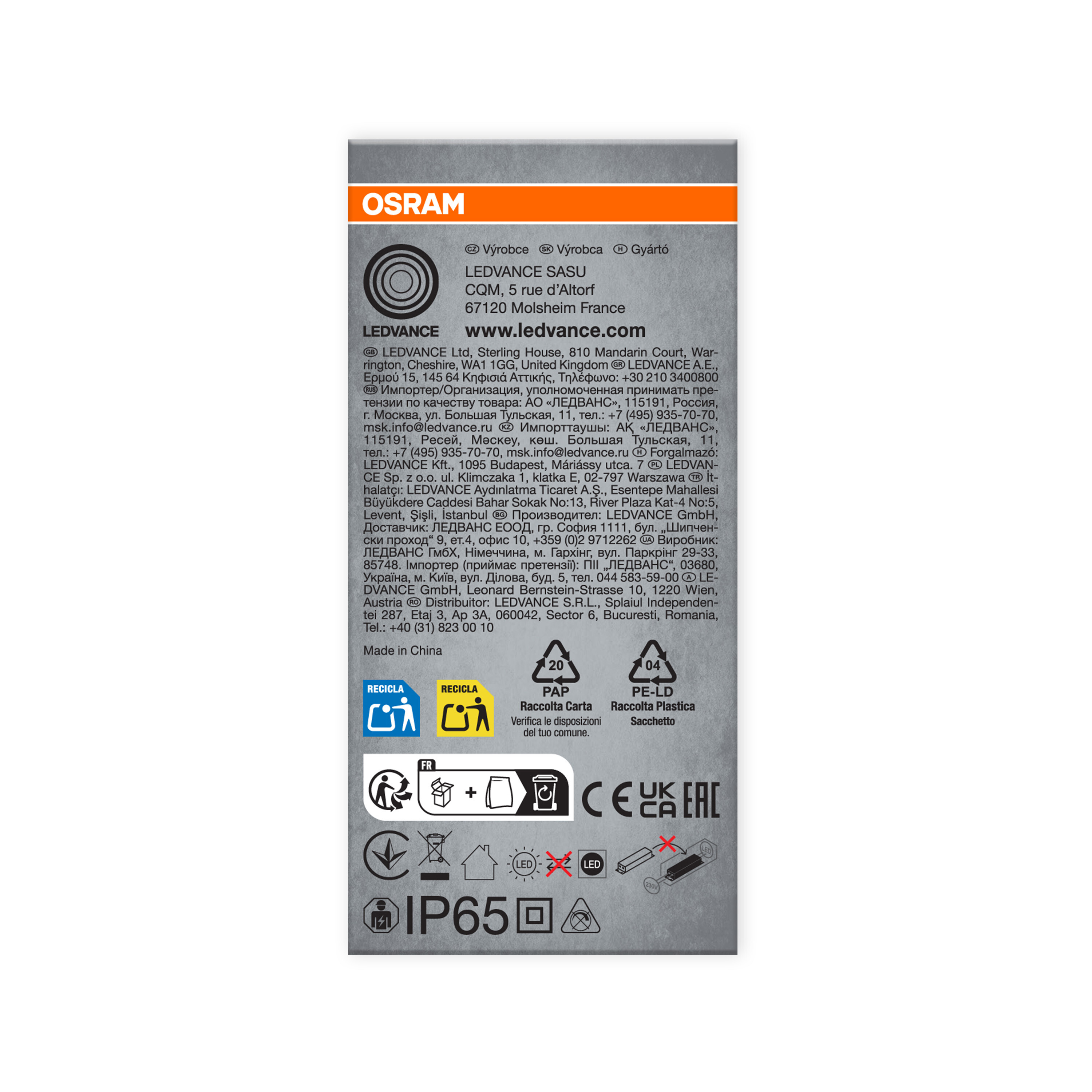 Osram LED Feuchtraumleuchte, 150 cm, Kaltweiß, Slim Value Submarine I