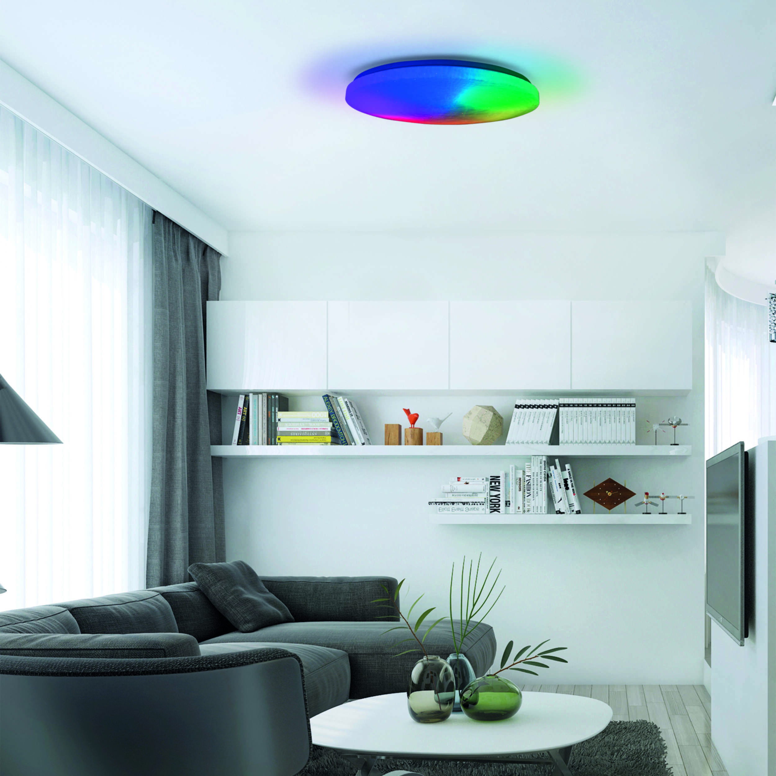 Näve LED Deckenleuchte "SLIGO", weiß, ø ca. 38 cm Näve LED Deckenleuchte "SLIGO", weiß, ø ca. 38 cm