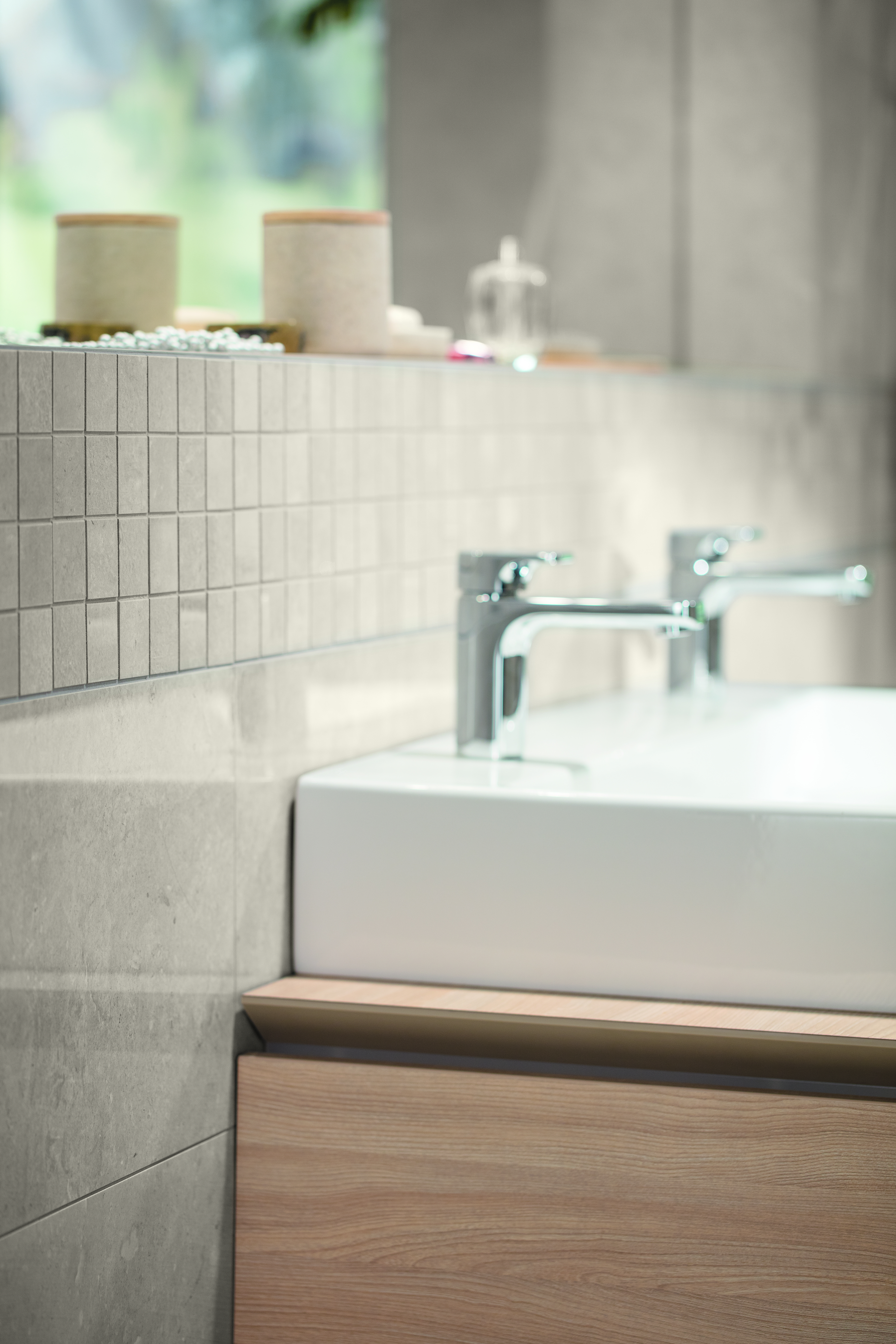 Lasselsberger Kalkstein Mosaik Lime beige, 30 x 30 cm