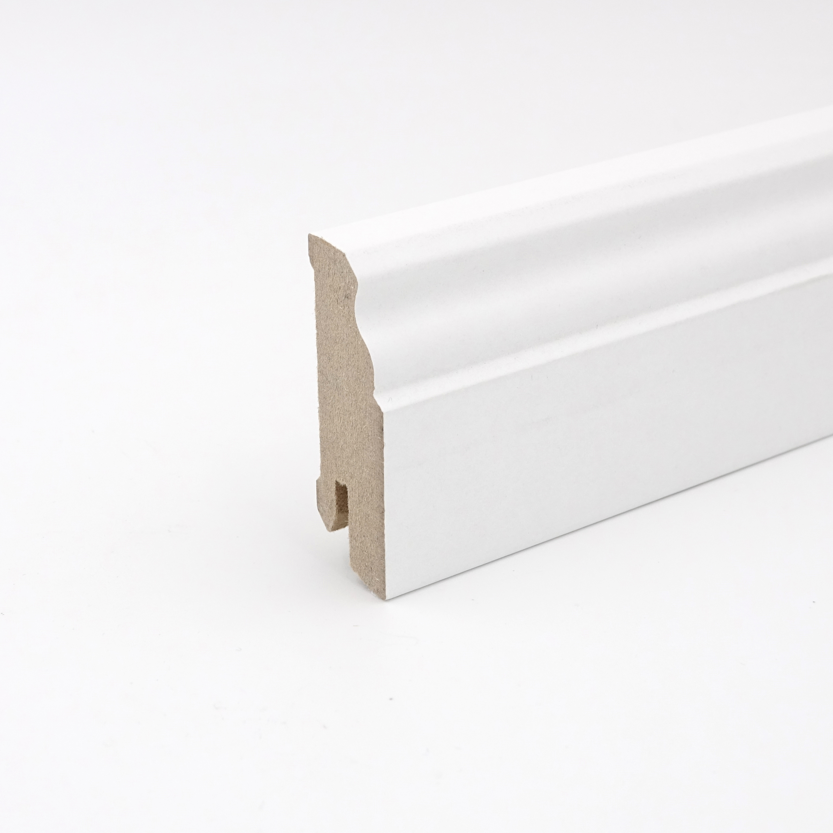 Döllken Sockelleiste White&Black Hamb. Stil 60 Clip G, weiß