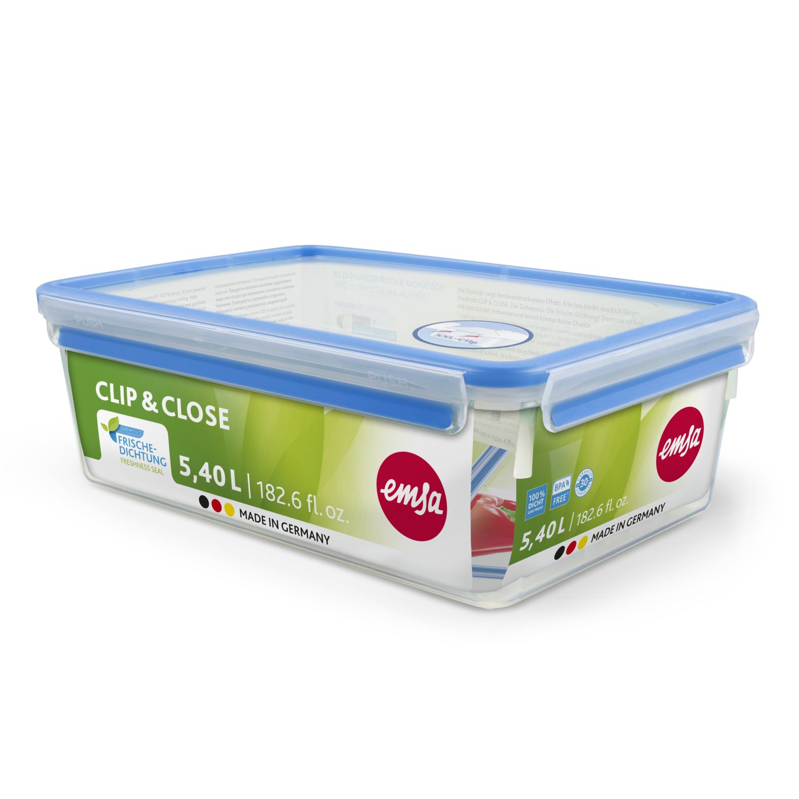 EMSA Clip & Close Frischhaltedose 5,4 L, rechteckig EMSA Clip & Close Frischhaltedose 5,4 L, rechteckig