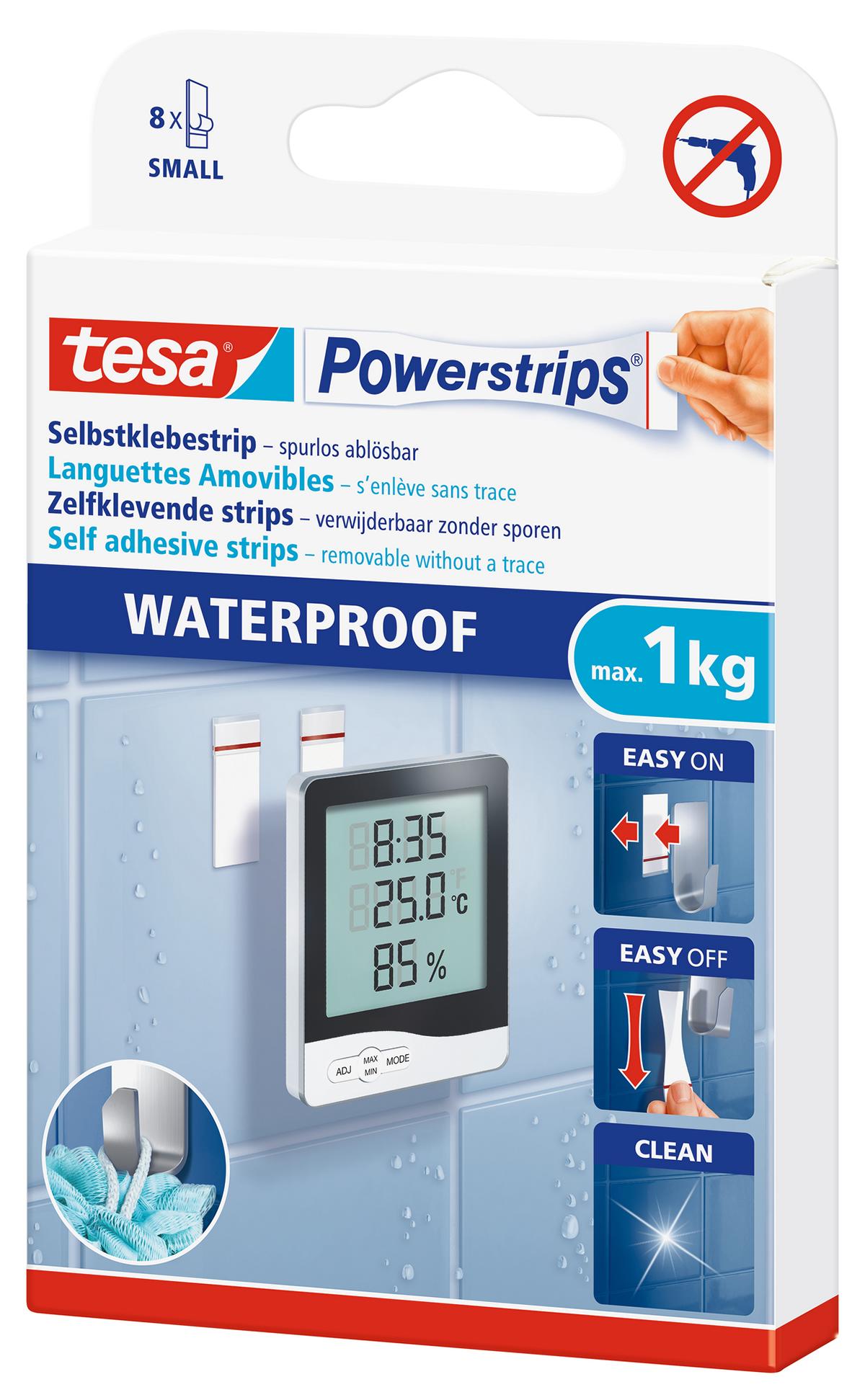 tesa Powerstrips Selbstklebestrip Waterproof Small