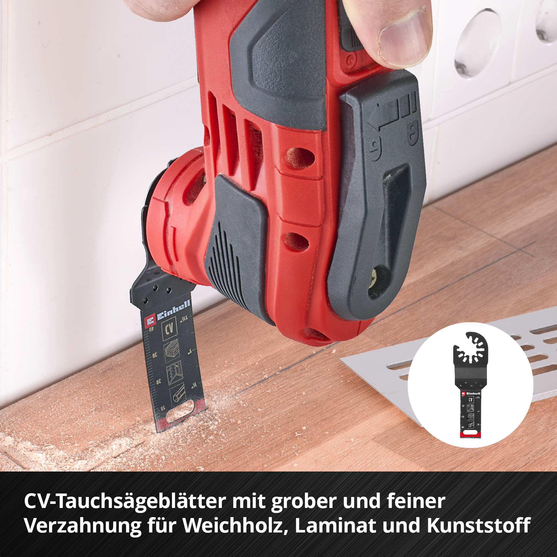 Einhell XL-PLUS-CASE Multitool-Set mit Universalaufnahme für Holz, 35-tlg. 
