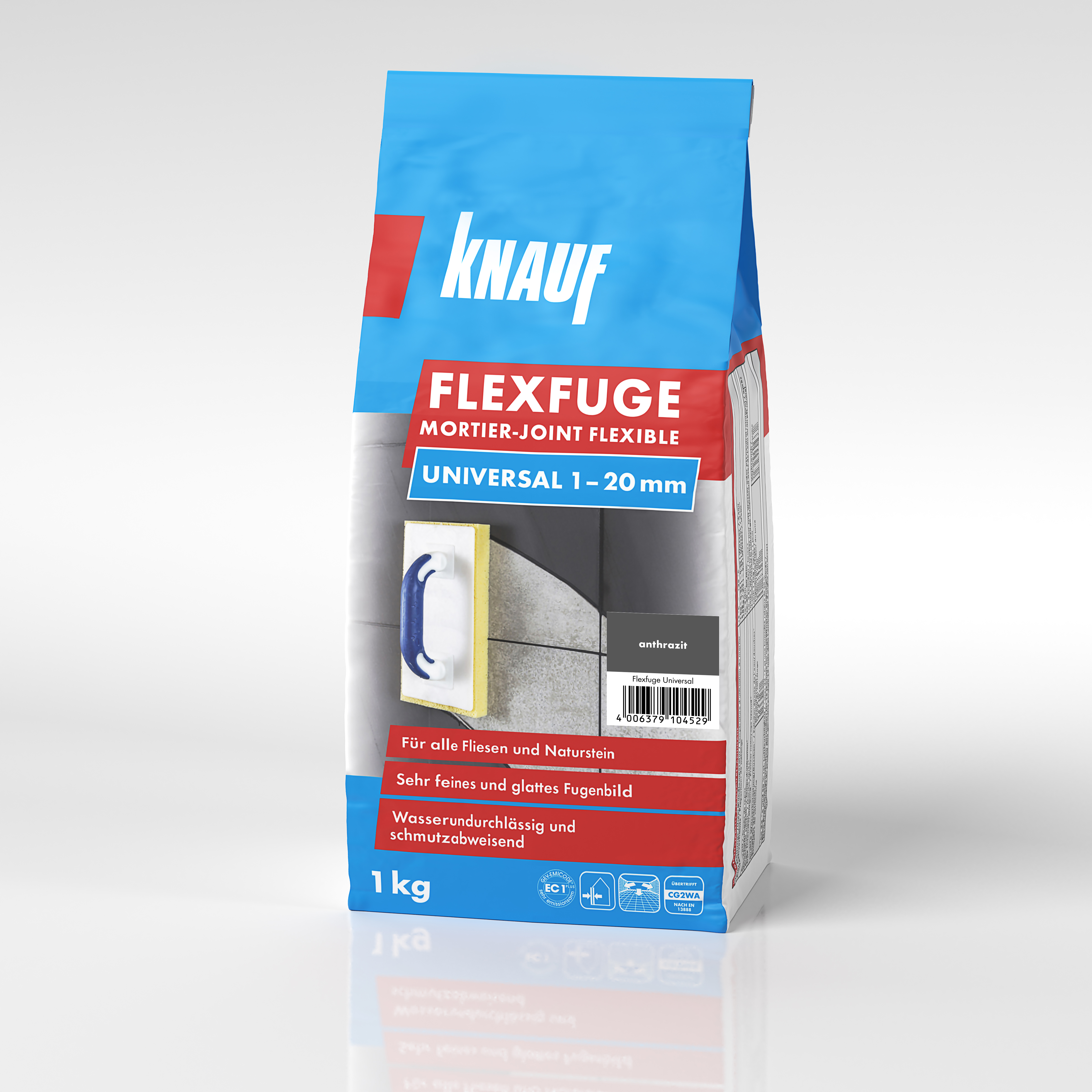 Knauf Flexfuge Univ. anthrazit, 1 kg D/F/NL/I