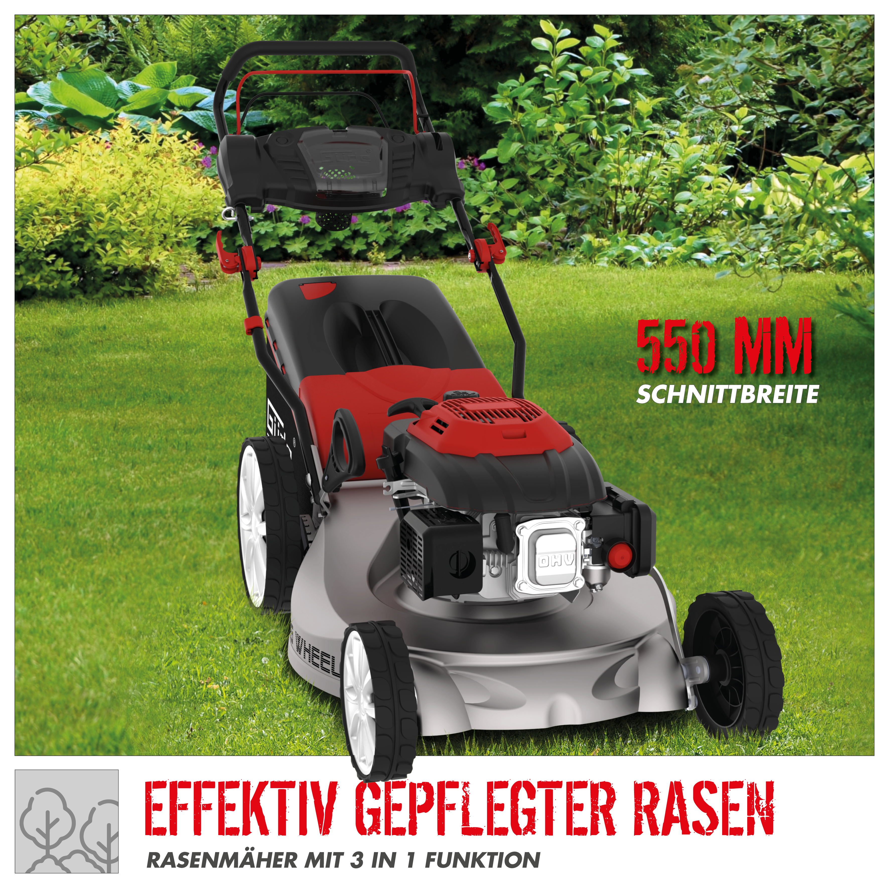 Güde Rasenmäher BIG WHEELER 553.1 R ALU