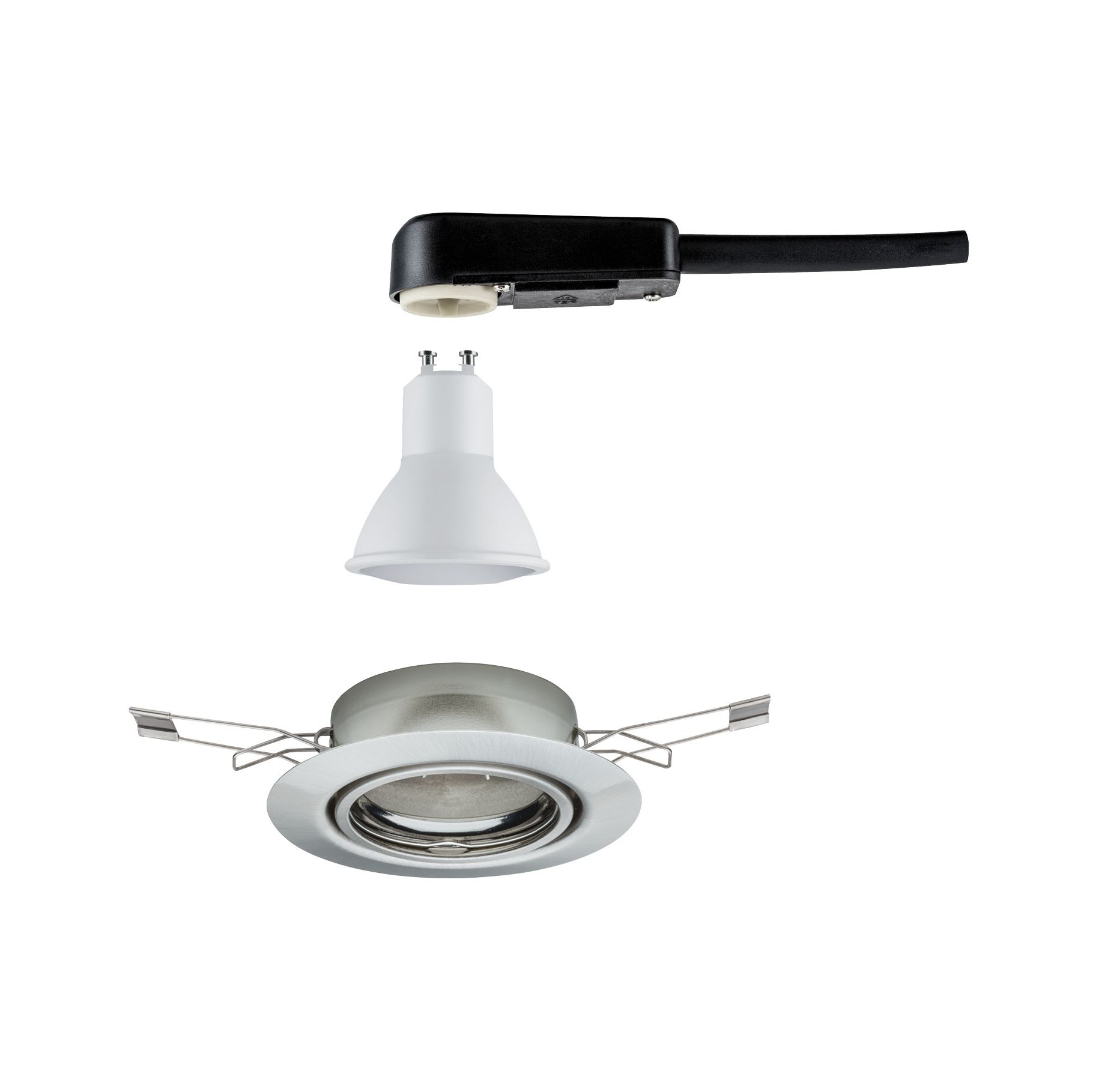 132825-1 PAULMANN EINBAULEUCHTE 4,5W GU10 SCHWENKBAR RUND EISEN/METALL