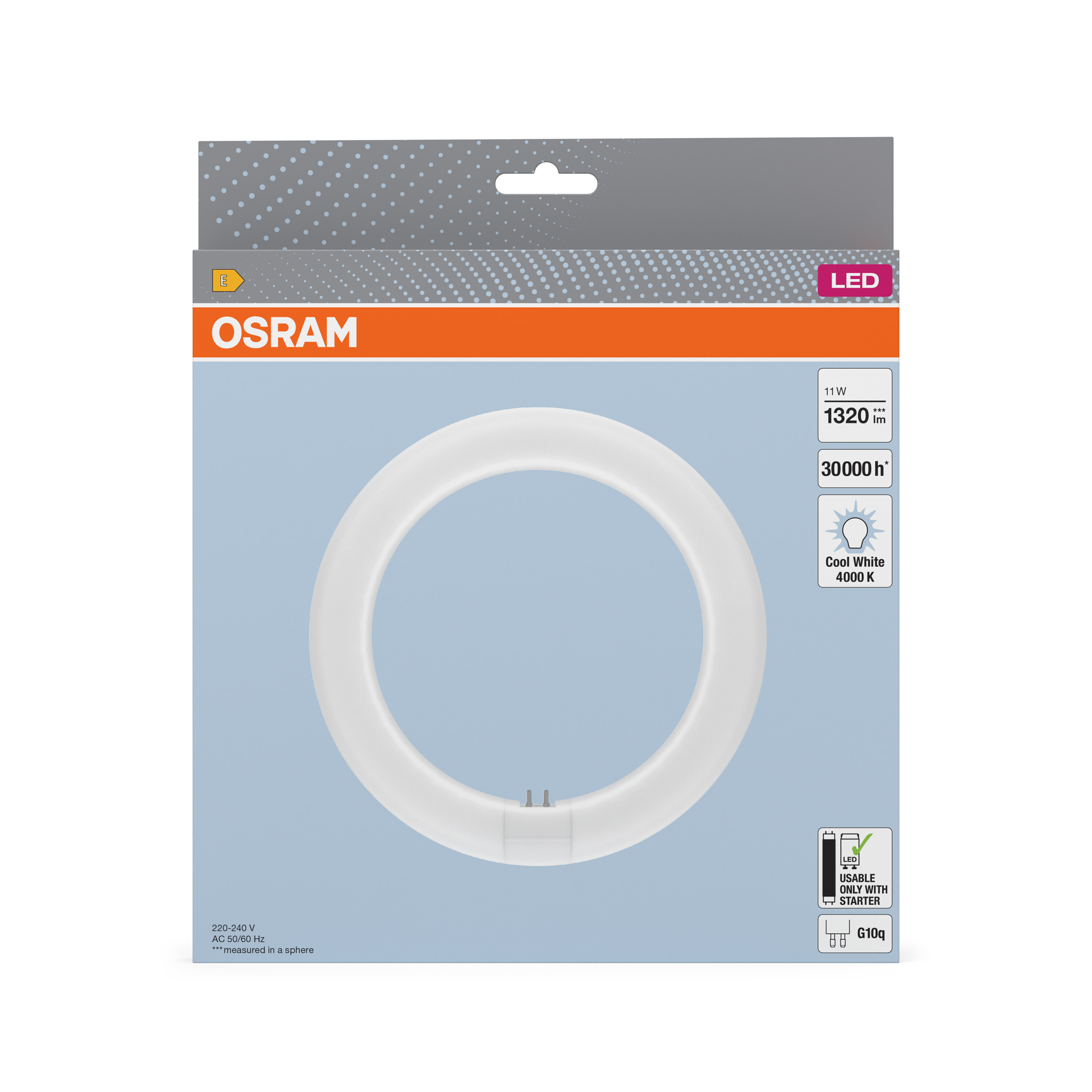 Osram LED Röhre T9C EM 22, 11W, Kaltweiß