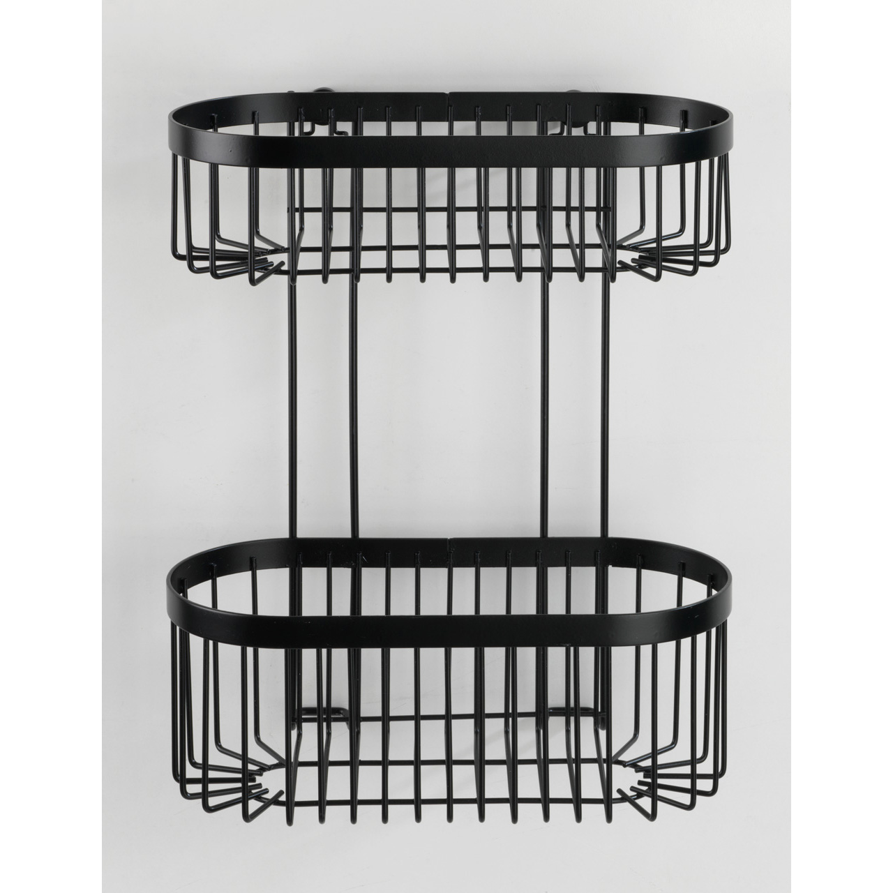 490932-Wandregal-2-Etagen-Classic-Plus-schwarz_AMBI_03 WENKO CLASSIC PLUS WANDREGAL 2 ETAGEN SCHWARZ