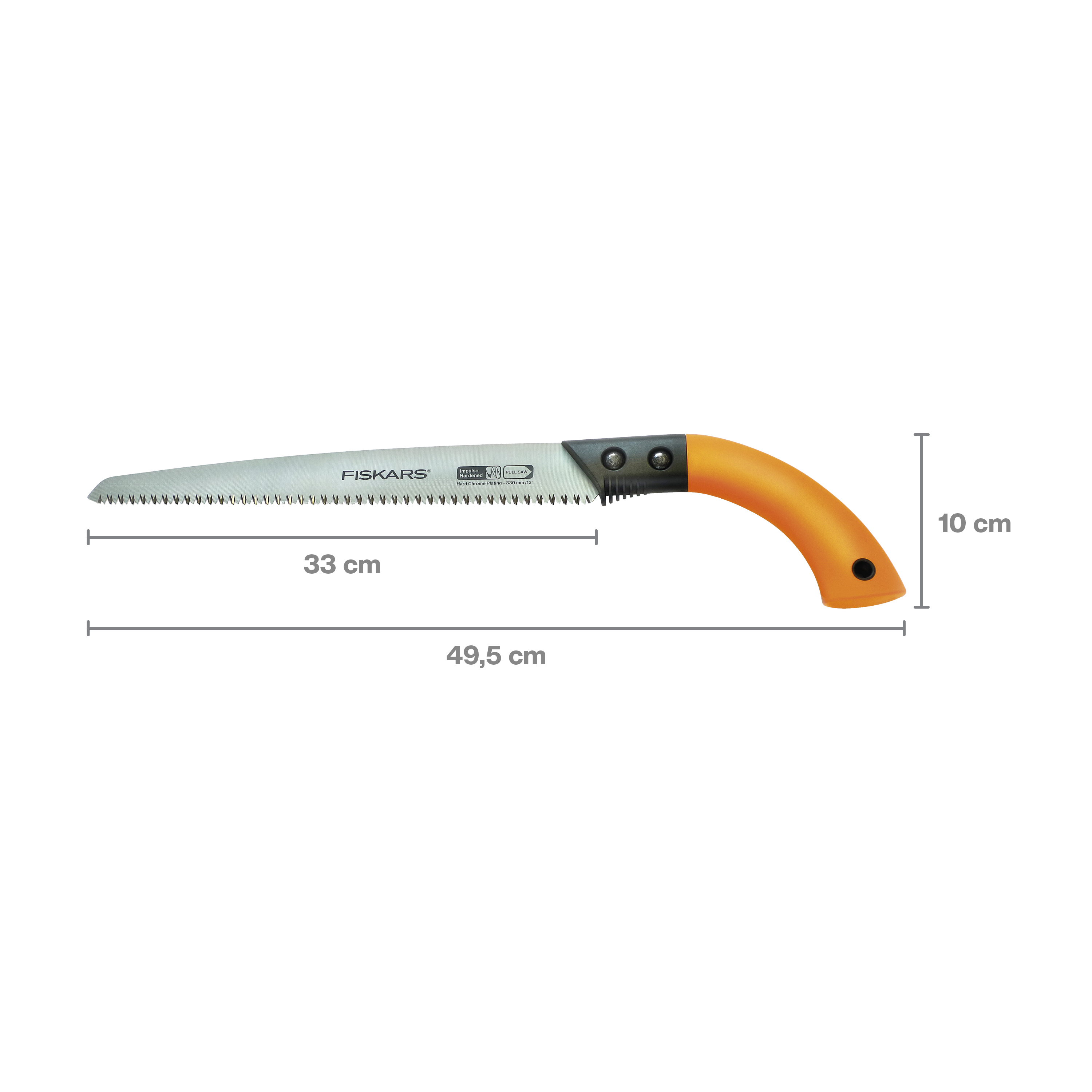 Fiskars Handsäge mit feststehendem Blatt SW84, Gesamtlänge: 49 cm, Sägeblatt: 33 cm