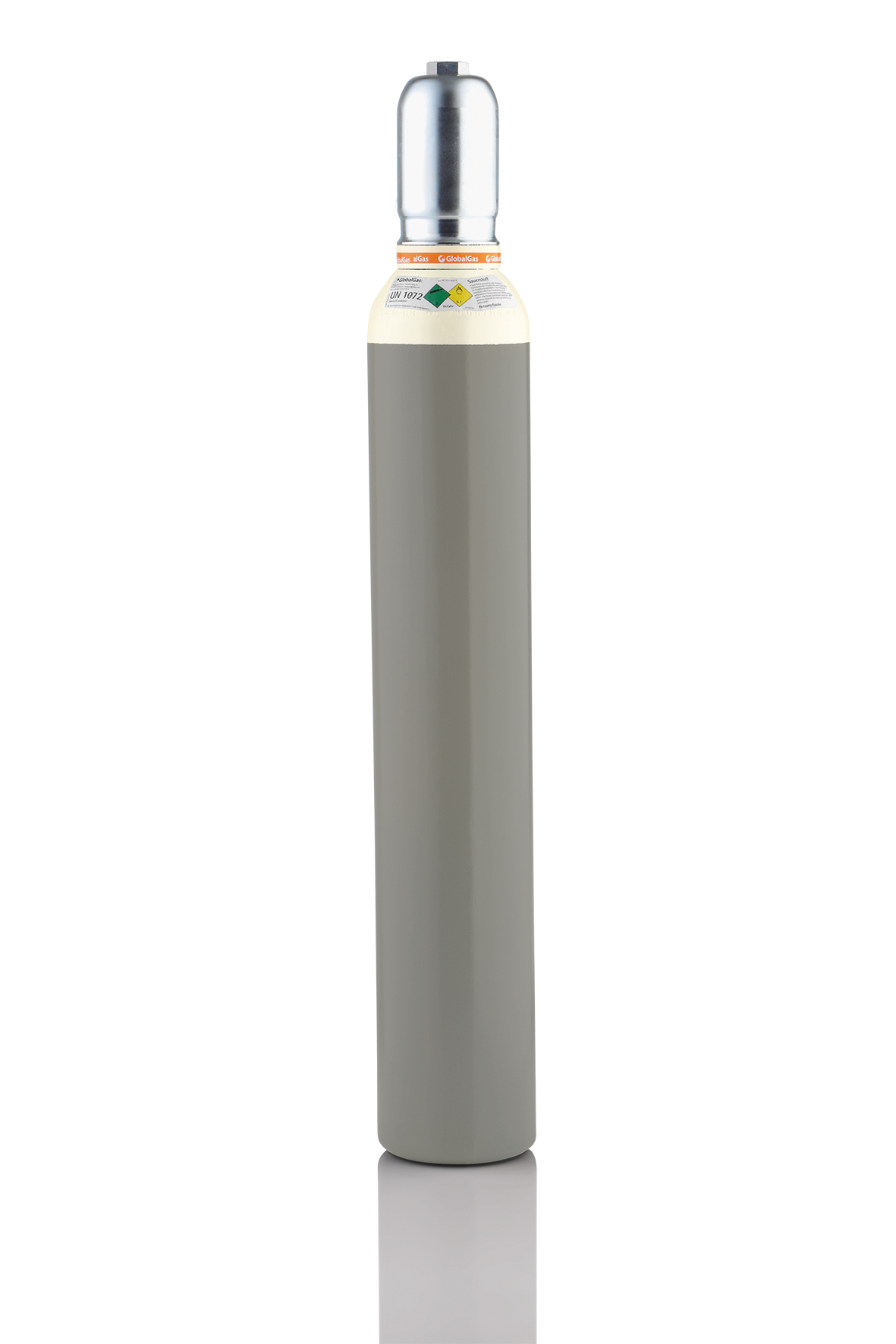 Globalgas Sauerstoff Nutzungsflasche, 10 L, leer Globalgas Sauerstoff Nutzungsflasche, 10 L, leer