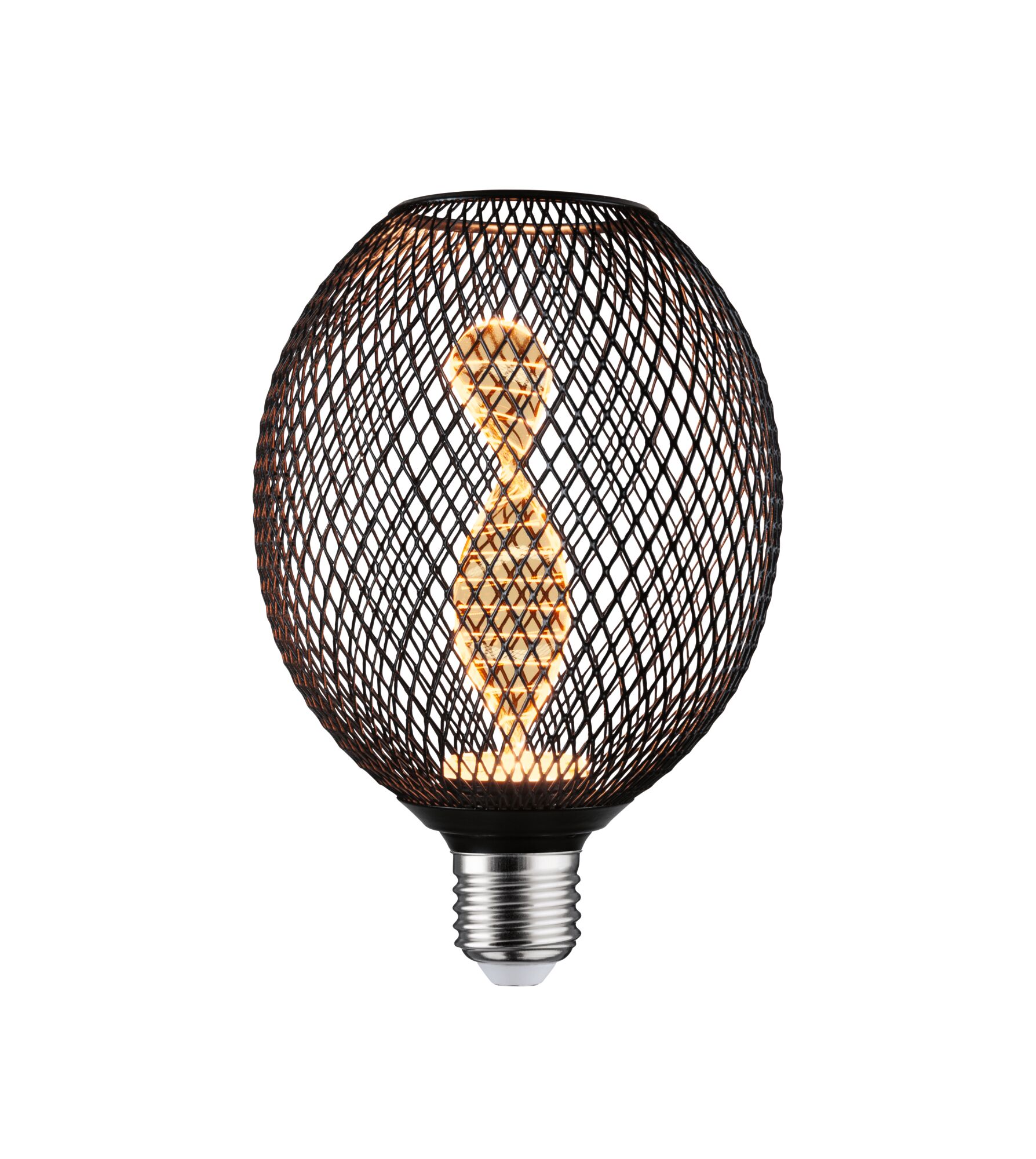 Paulmann LED Metallic Glow Globe schwarz Helix E27, 110lm, 3,5W, 1800K, 230V Paulmann LED Metallic Glow Globe schwarz Helix E27, 110lm, 3,5W, 1800K, 230V