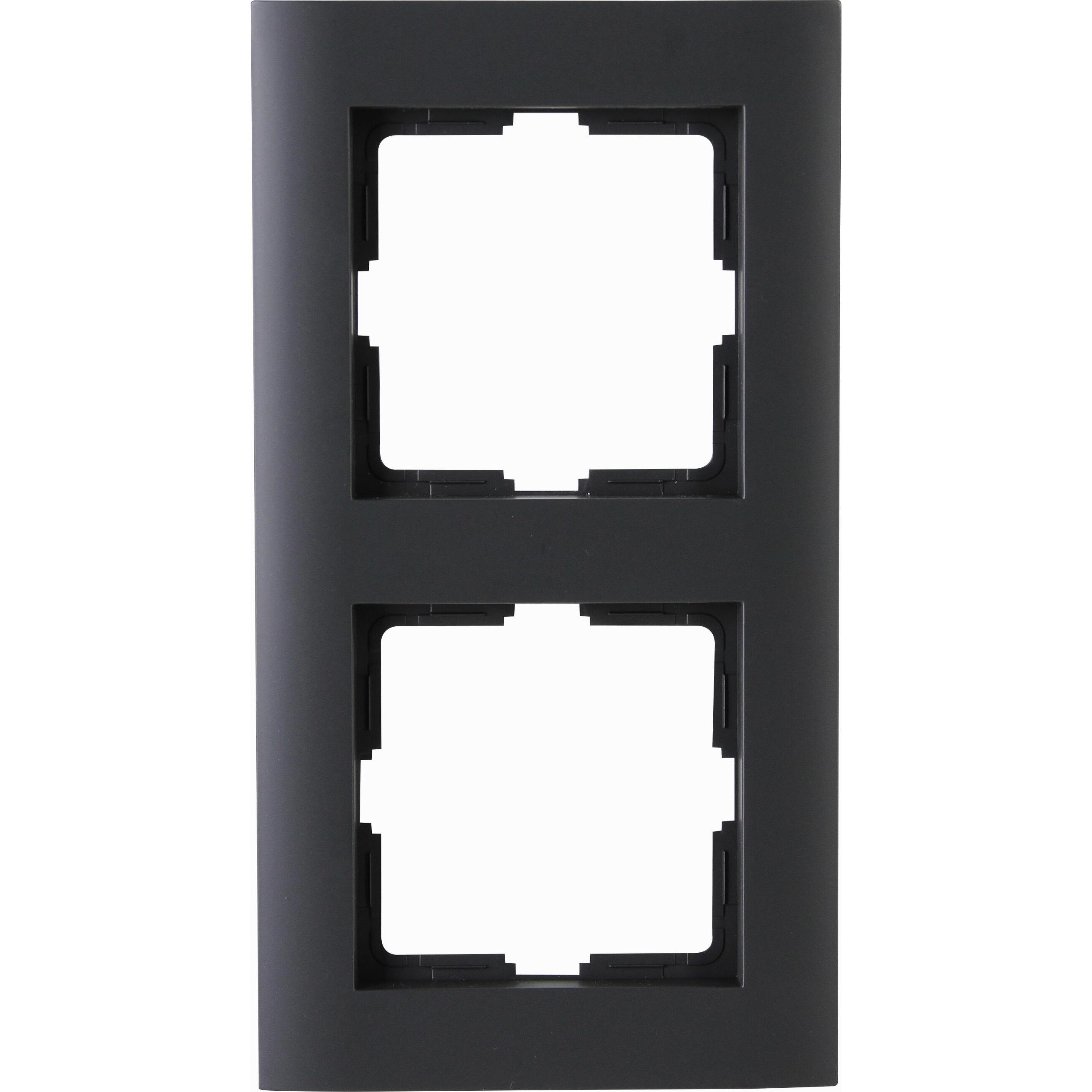 Kopp ATHENIS IP44, 2-fach Abdeckrahmen, anthrazit Kopp ATHENIS IP44, 2-fach Abdeckrahmen, anthrazit