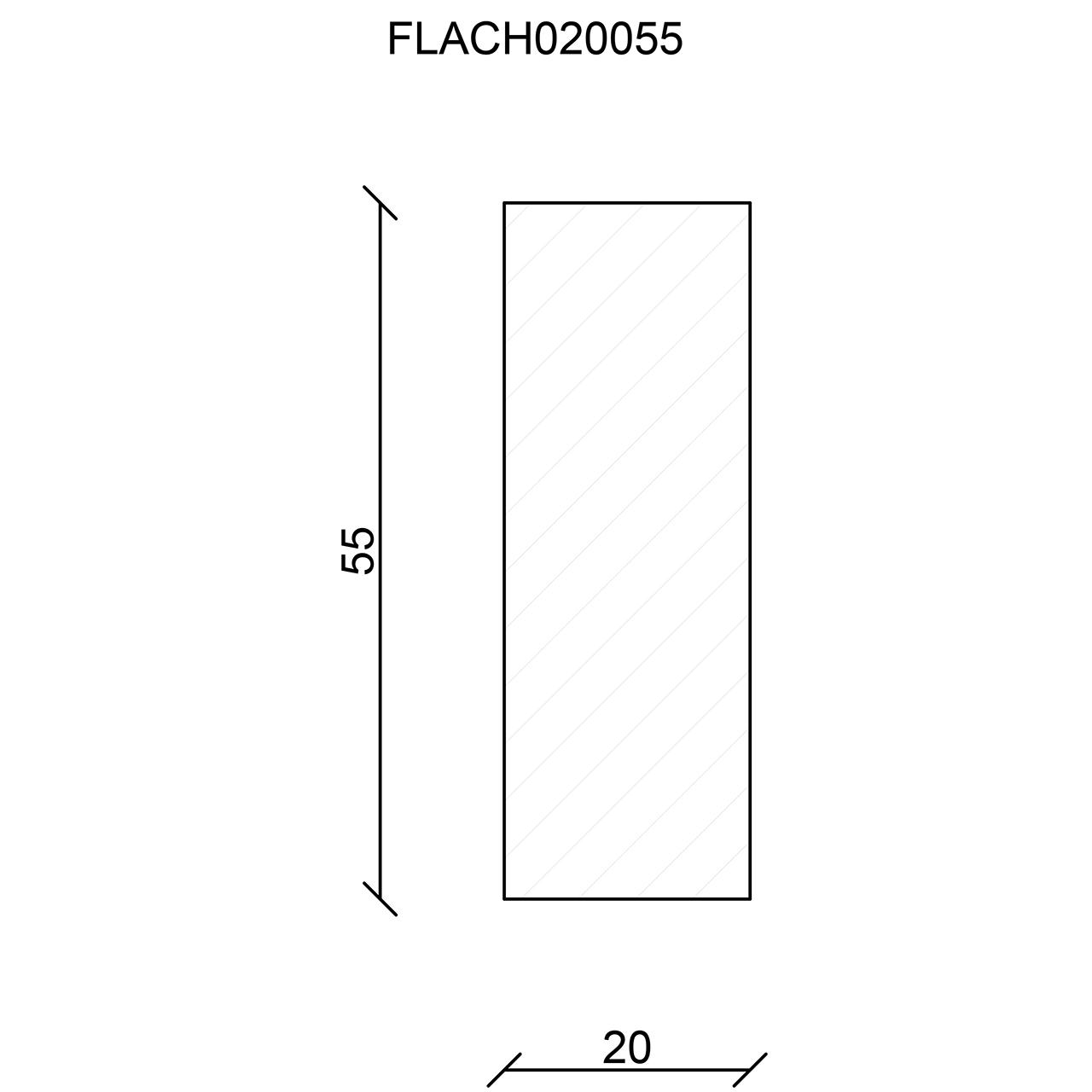 544295-Querschnitt Neuhofer Flachleiste, Buche roh