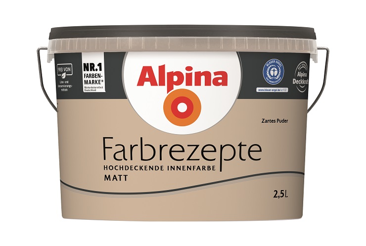 Alpina Farbrezepte Zartes Puder, 2,5L