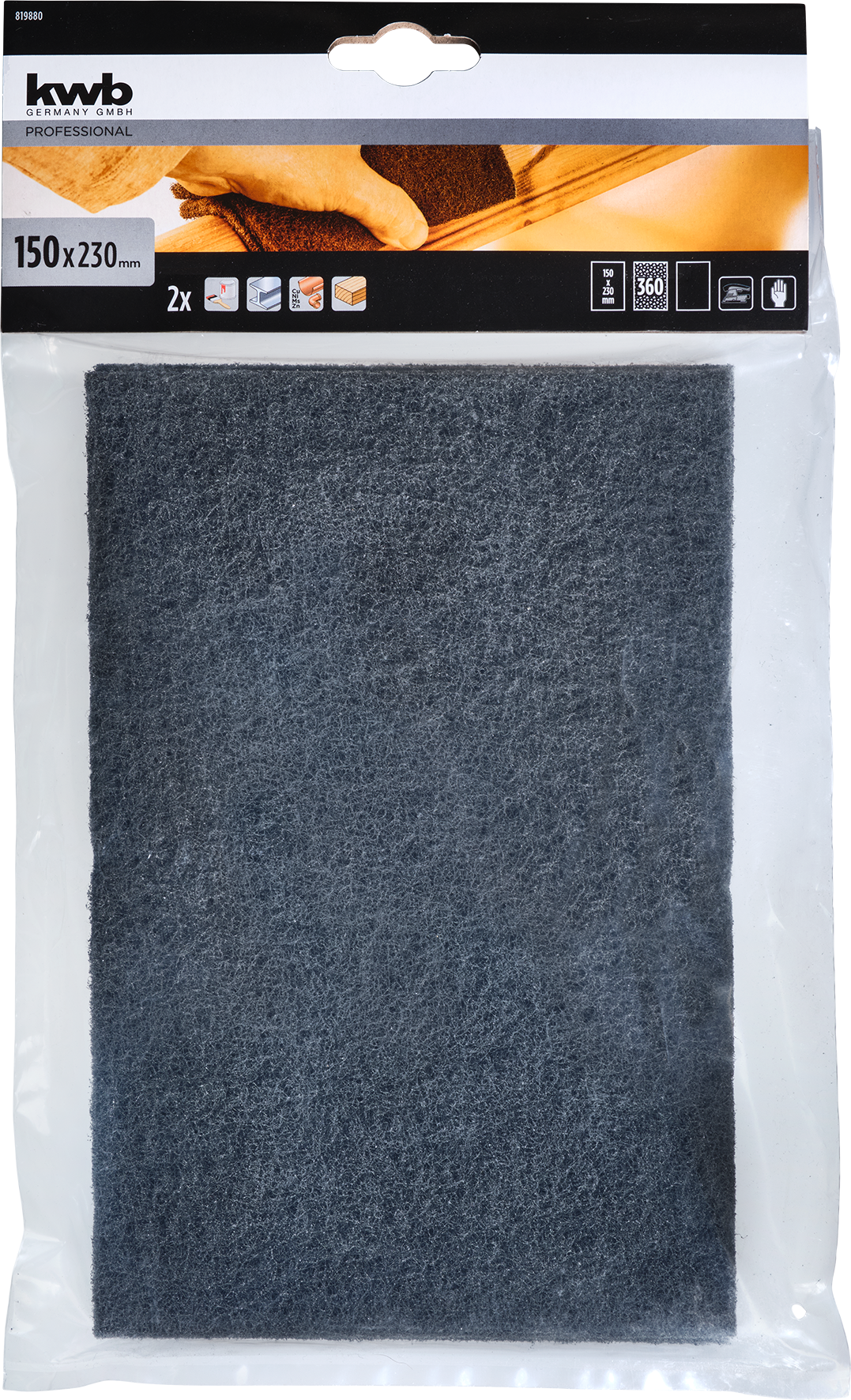 Kwb Schleifvlies, 150 x 230 mm, K800 Kwb Schleifvlies, 150 x 230 mm, K800