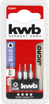 128840-300 Kwb Micro Schraubendreherbit-Set, 28 mm