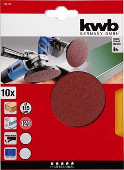 Kwb Klett-Schleifscheiben, 115 mm
