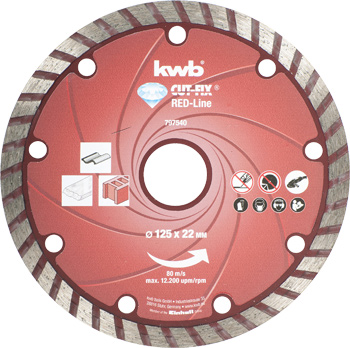 797540-100 Kwb Diamant-Trennscheibe, 125 mm