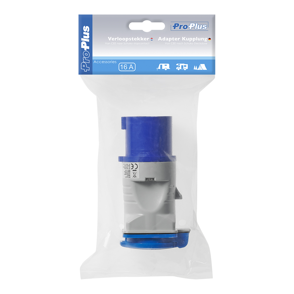 ProPlus Adapter Kupplung von CEE nach Schuko Steckdose ProPlus Adapter Kupplung von CEE nach Schuko Steckdose