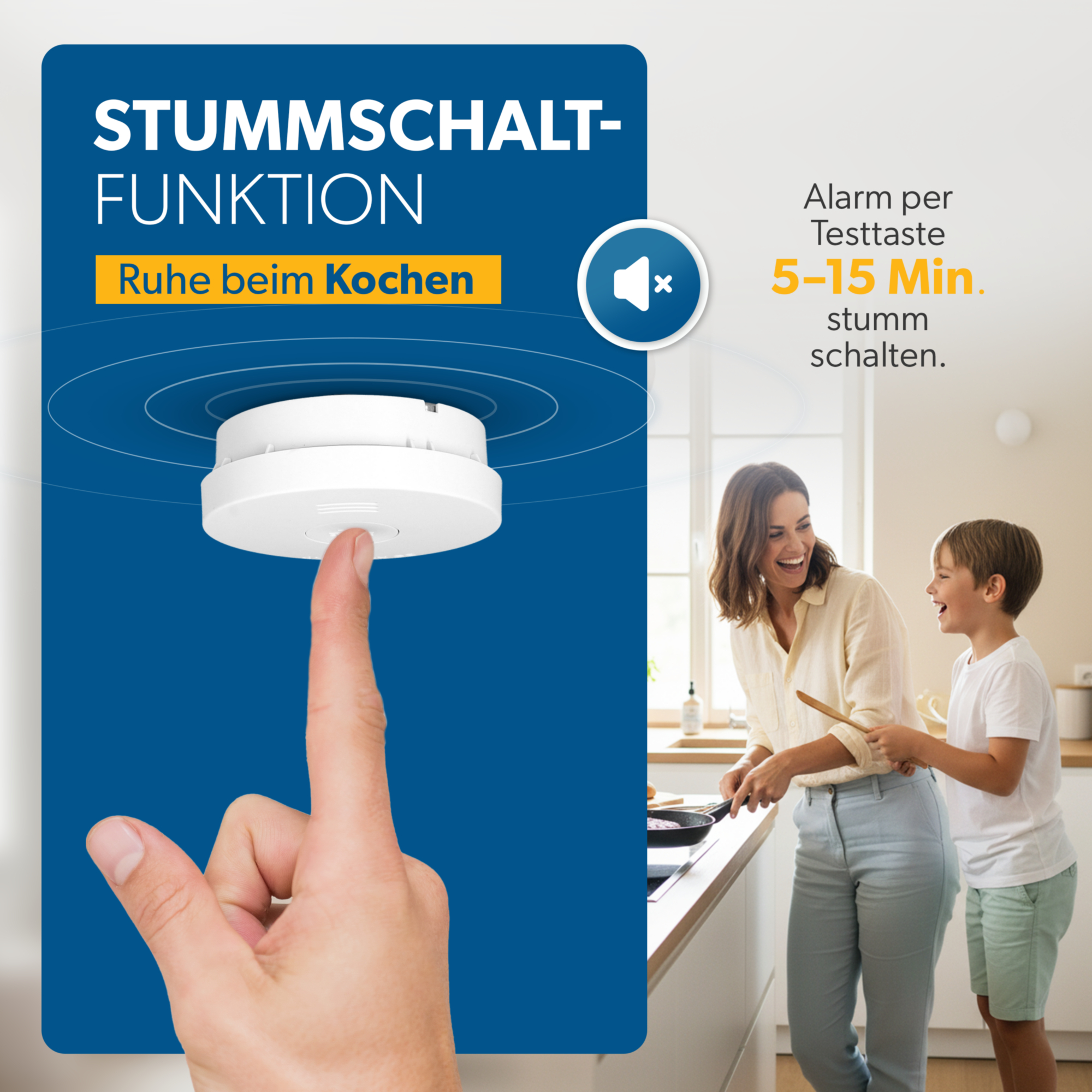 Unitec Rauchwarnmelder VDS mit Magnethalterung