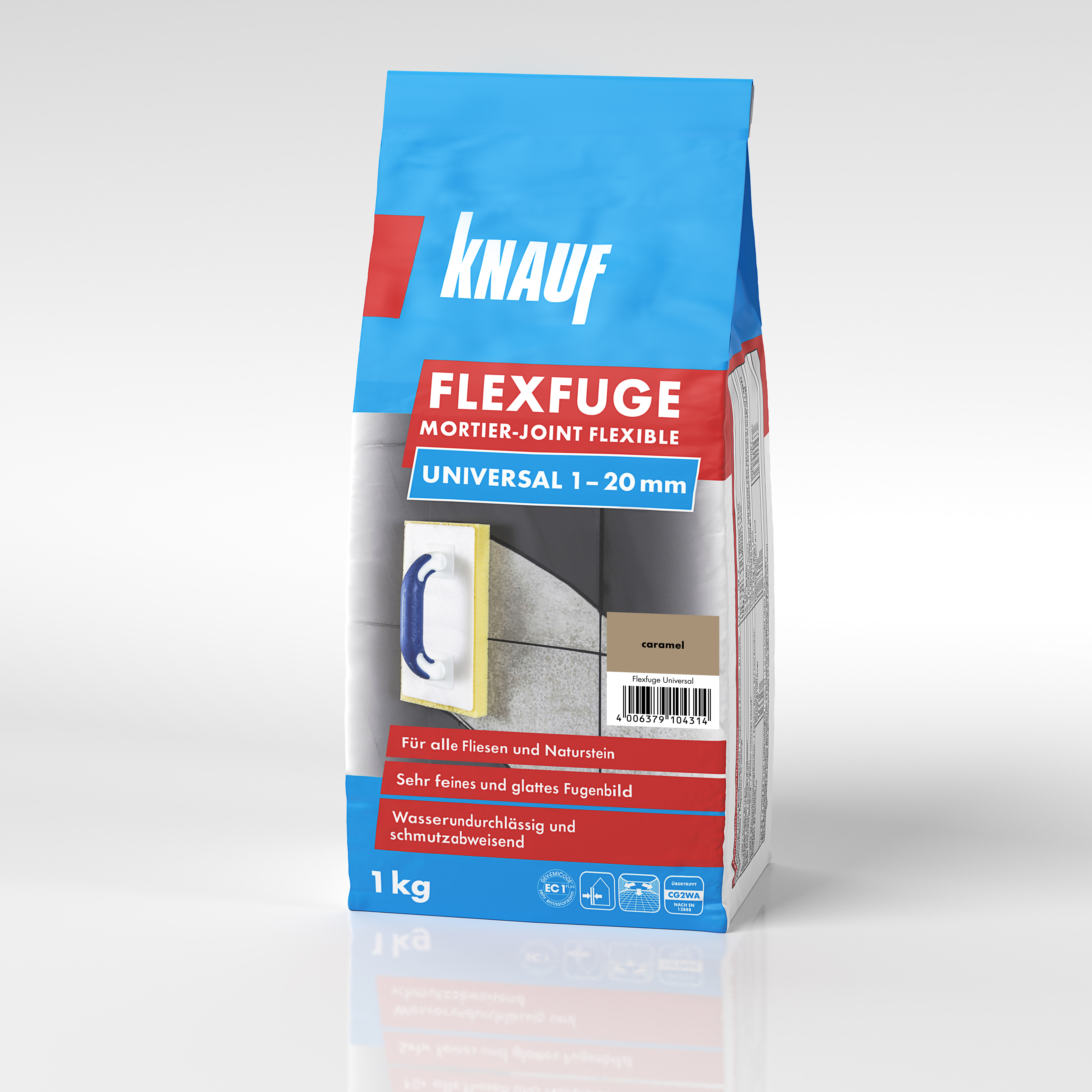 Knauf Flexfuge Univ. caramel, 1 kg D/F/NL/I Knauf Flexfuge Univ. caramel, 1 kg D/F/NL/I