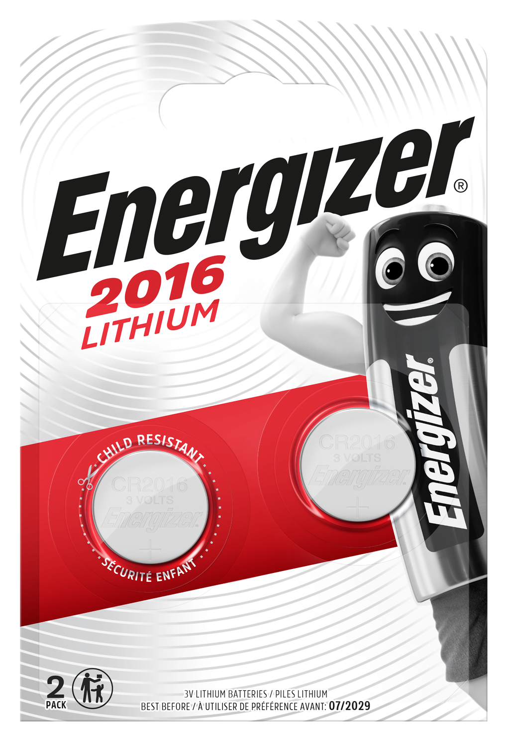 7638900248340 ENERGIZER BATTERIEN LITHIUM CR2016 DOPPELPACK