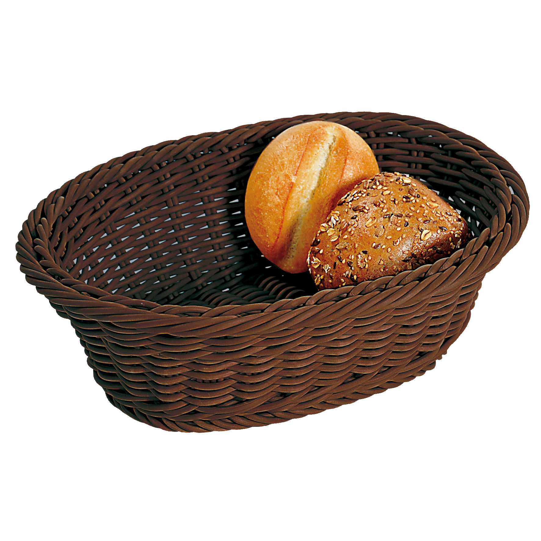 Kesper Brot- und Obstkorb, Vollkunststoff, oval, 32,5 x 24 cm