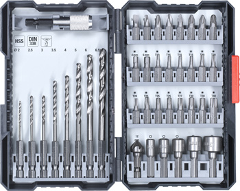108910-190 Kwb Bit-Bohrer-Box, 39-tlg.