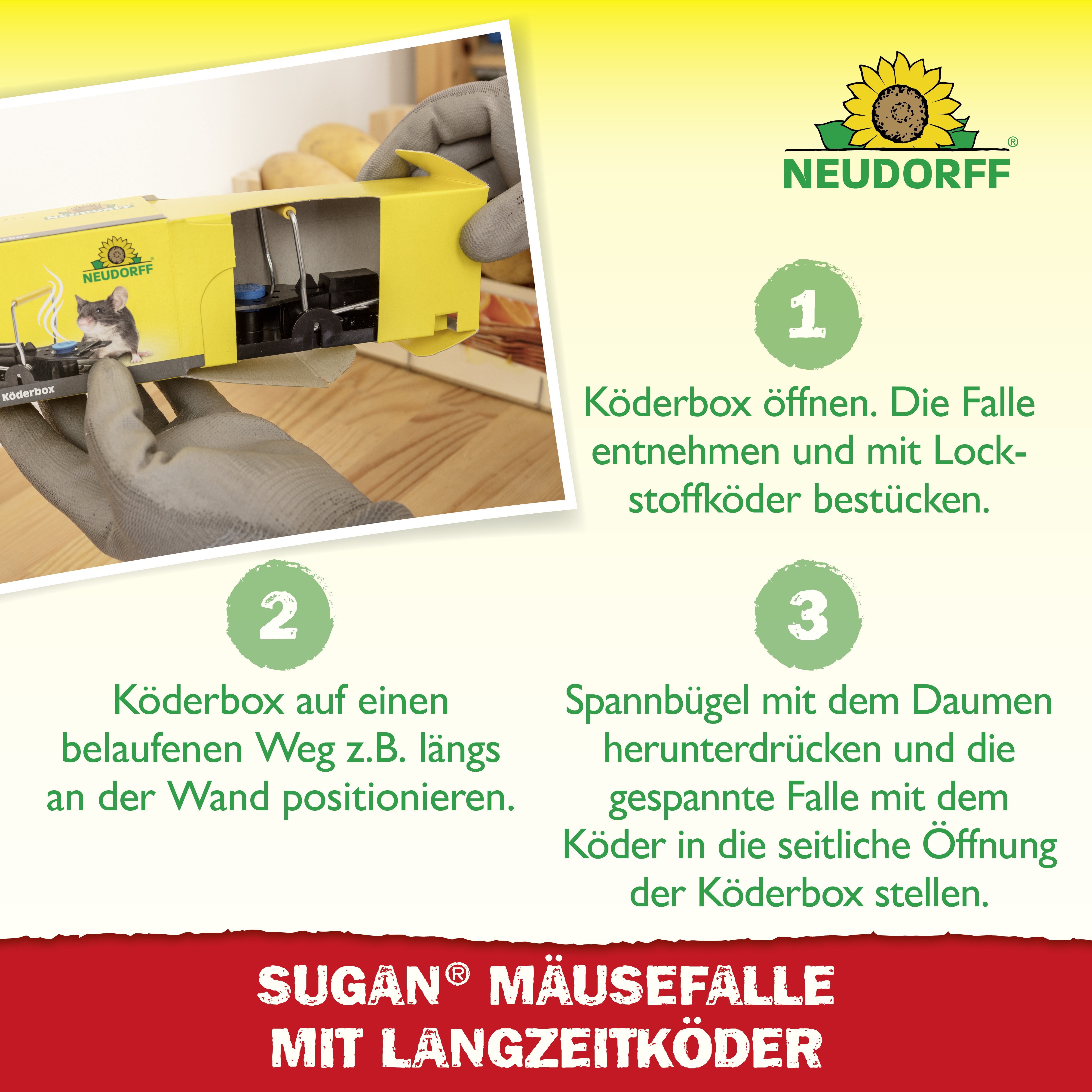 Neudorff Sugan MäuseFalle mit Langzeitköder Neudorff Sugan MäuseFalle mit Langzeitköder