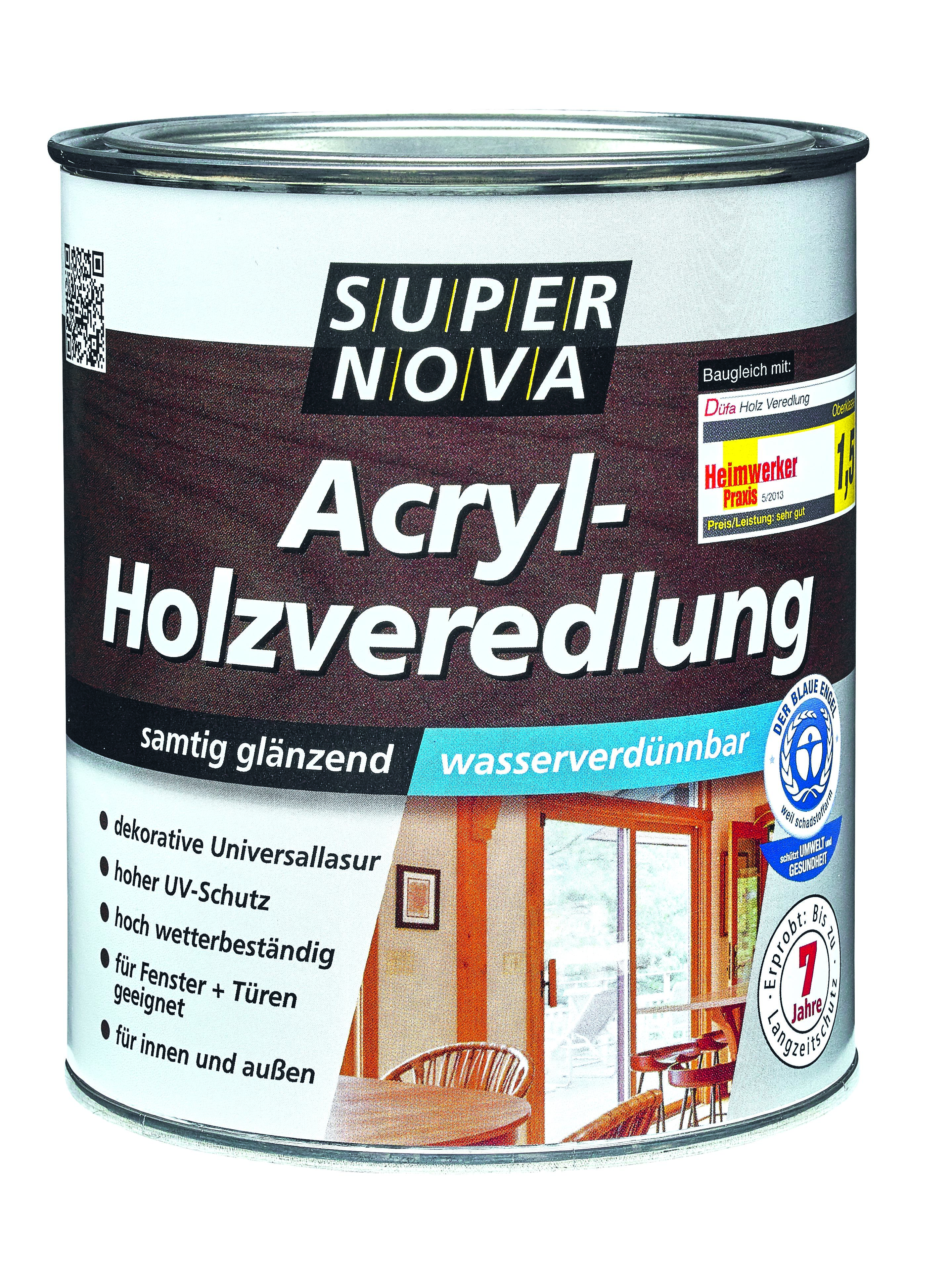 114254-Acryl-Holzveredelung-750ml Super Nova Acryl-Holzveredelung, Teak