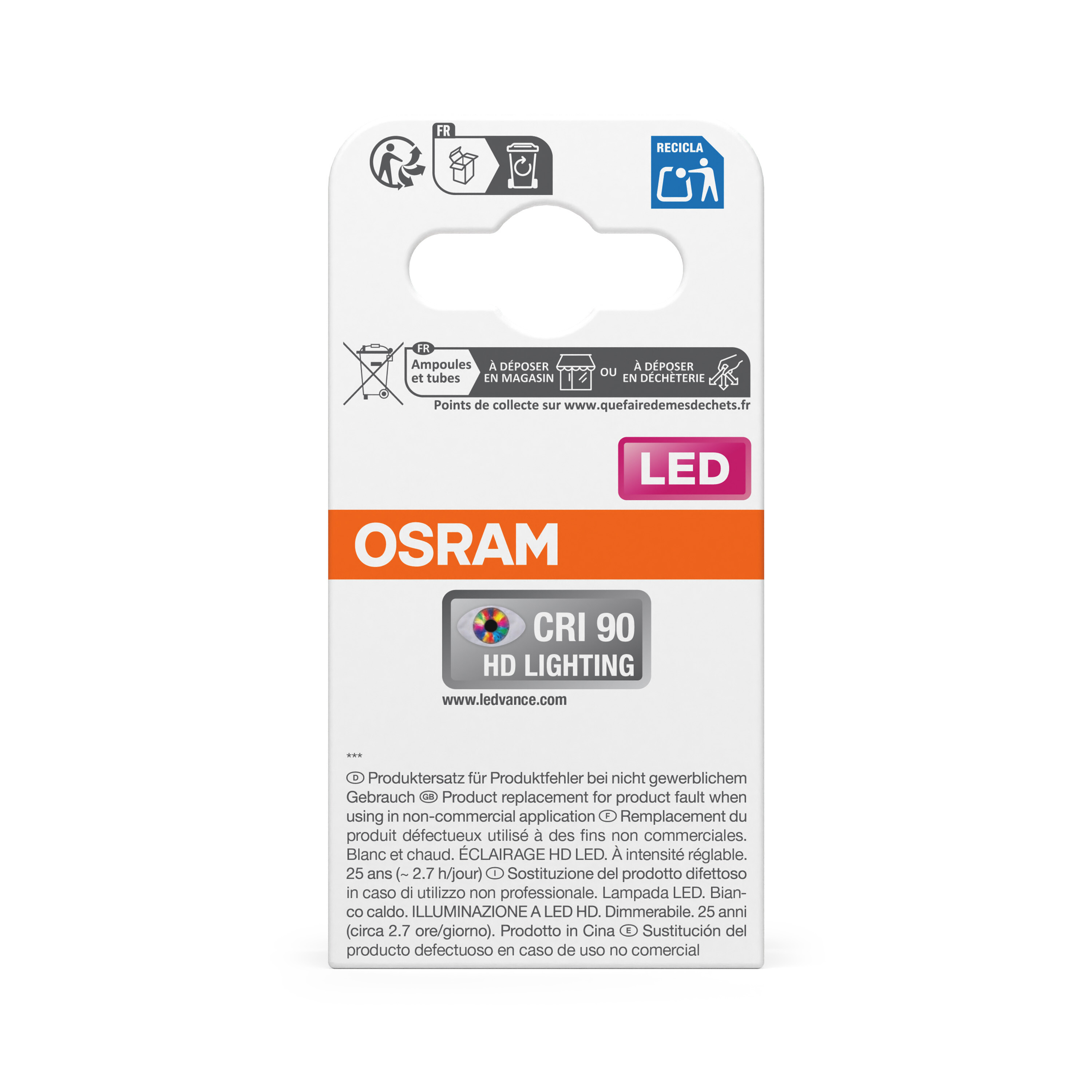 Osram Reflektorlampe Superstar, dimmbar, Warmweiß