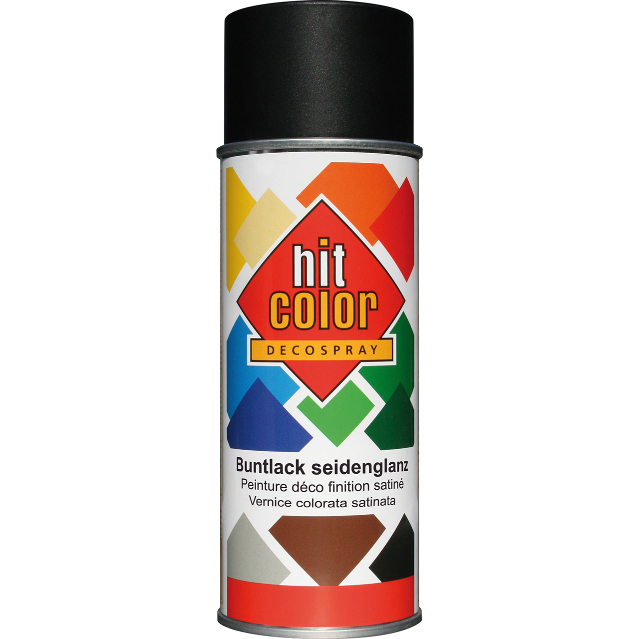 320265 hitcolor tiefschwarz seidenglänzend RAL 9005 400ml