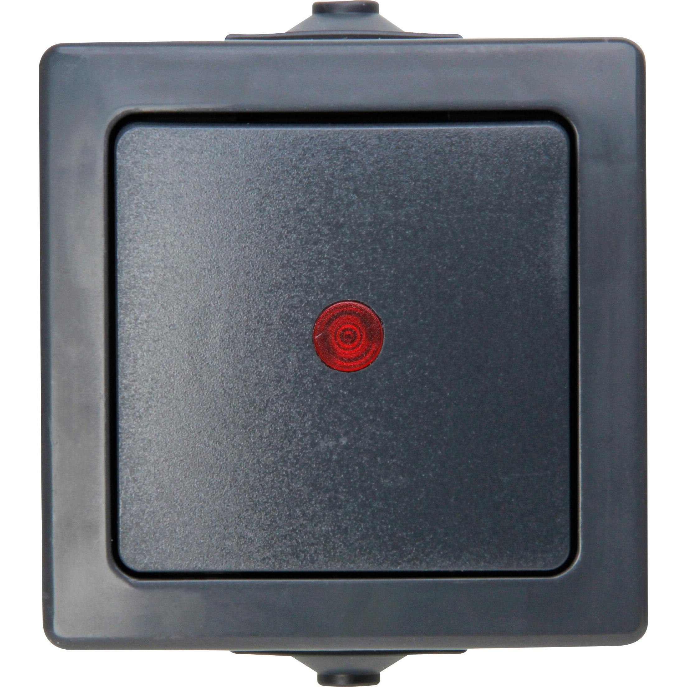 Kopp NAUTIC Kontrollschalter, anthrazit Kopp NAUTIC Kontrollschalter, anthrazit