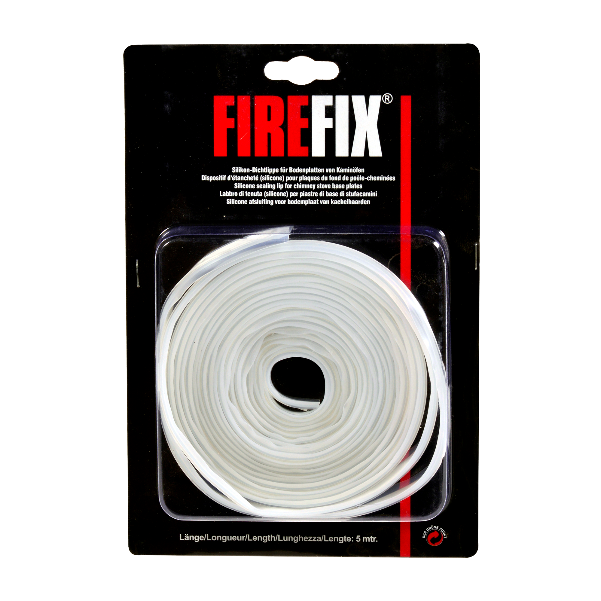 Firefix Silikon-Dichtlippe, 5 m lang Firefix Silikon-Dichtlippe, 5 m lang
