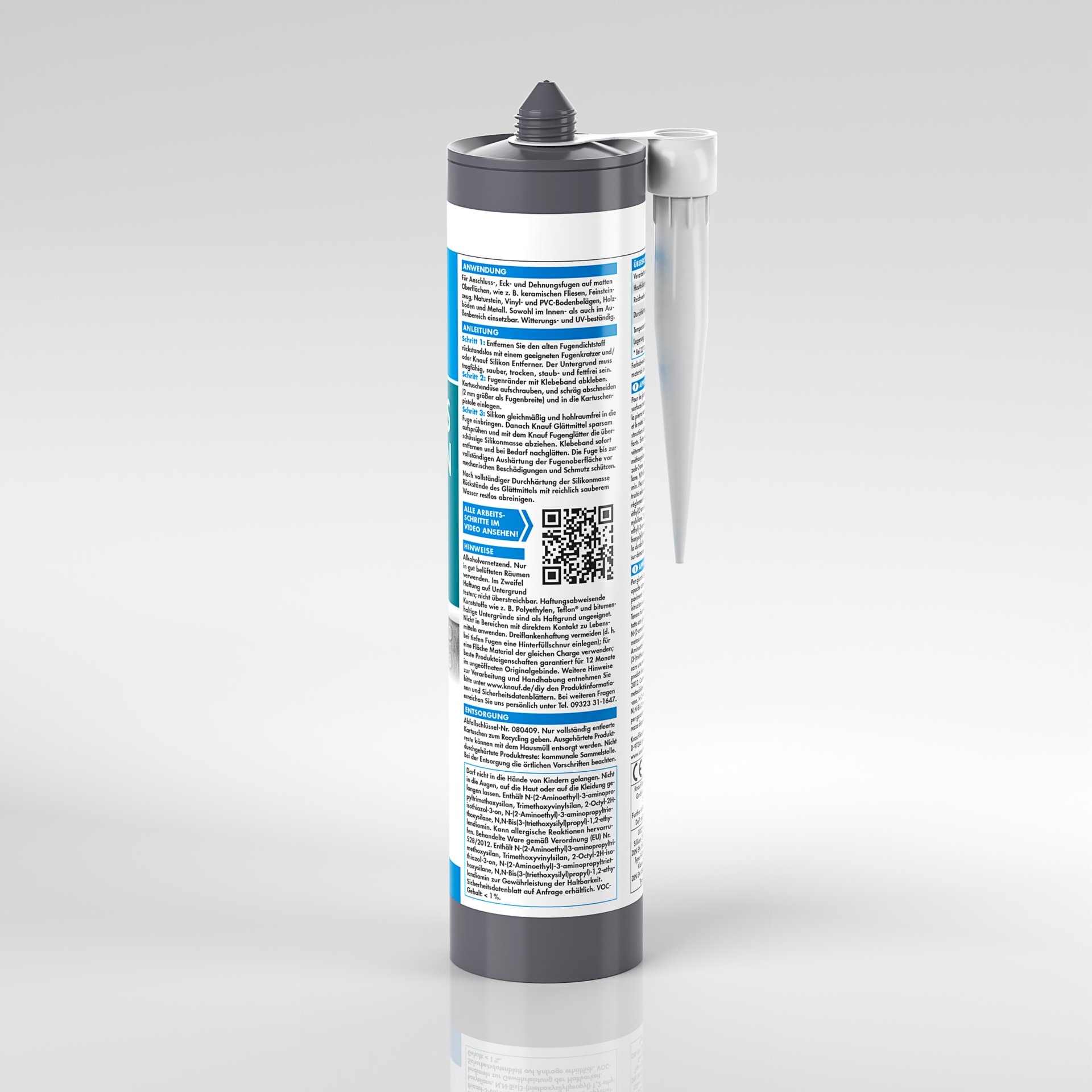 Knauf mattes silikon, weiß, 300 ml Knauf mattes silikon, weiß, 300 ml