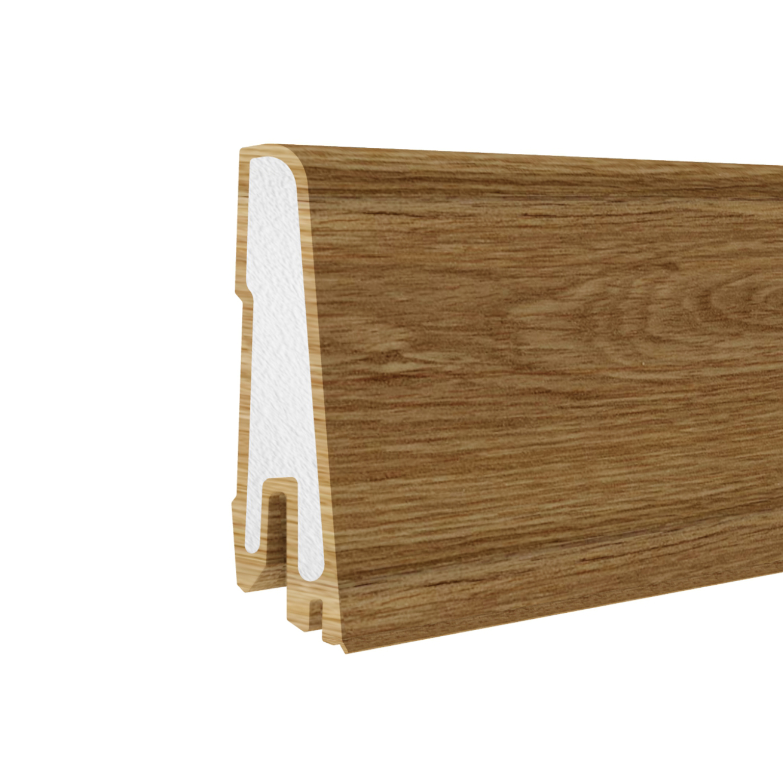 Döllken Hartschaum-Sockelleiste Modern 60 Clip, eiche champery