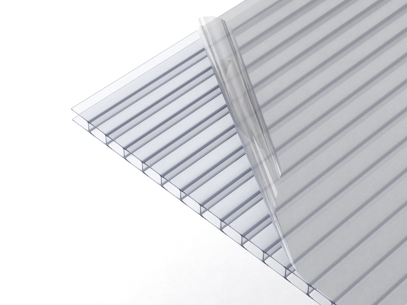 Sunlite PC Hohlkammerplatte, 2000 x 980 x 10 mm, klar Sunlite PC Hohlkammerplatte, 2000 x 980 x 10 mm, klar
