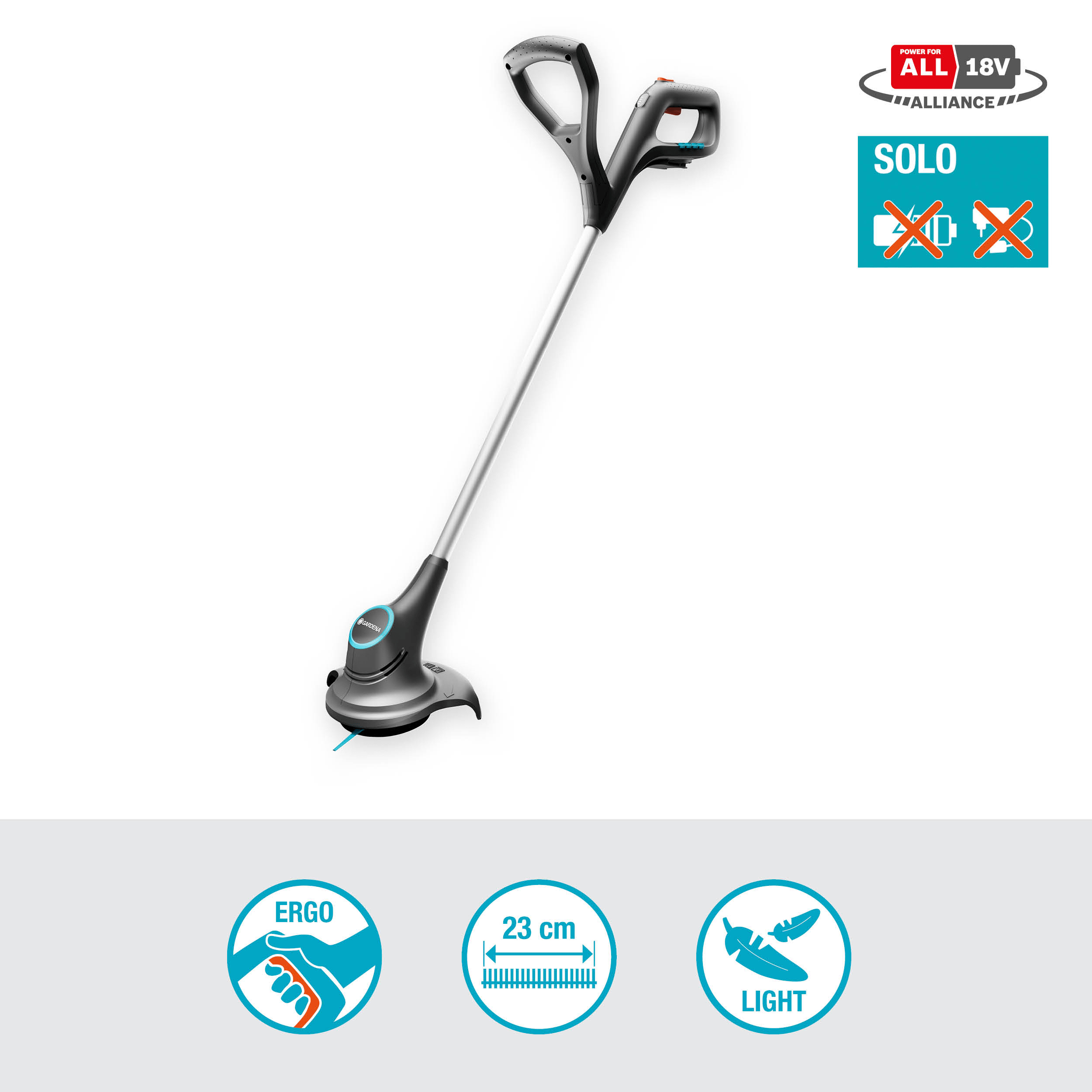 Gardena Akku-Trimmer SmallCut 23/18V P4A solo Gardena Akku-Trimmer SmallCut 23/18V P4A solo