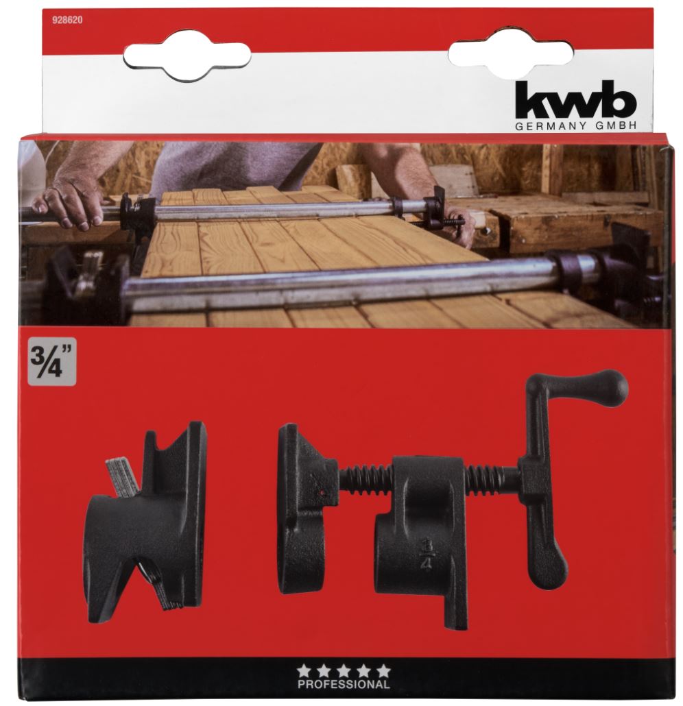 Kwb Rohrschraubzwinge für 3/4" Rohre