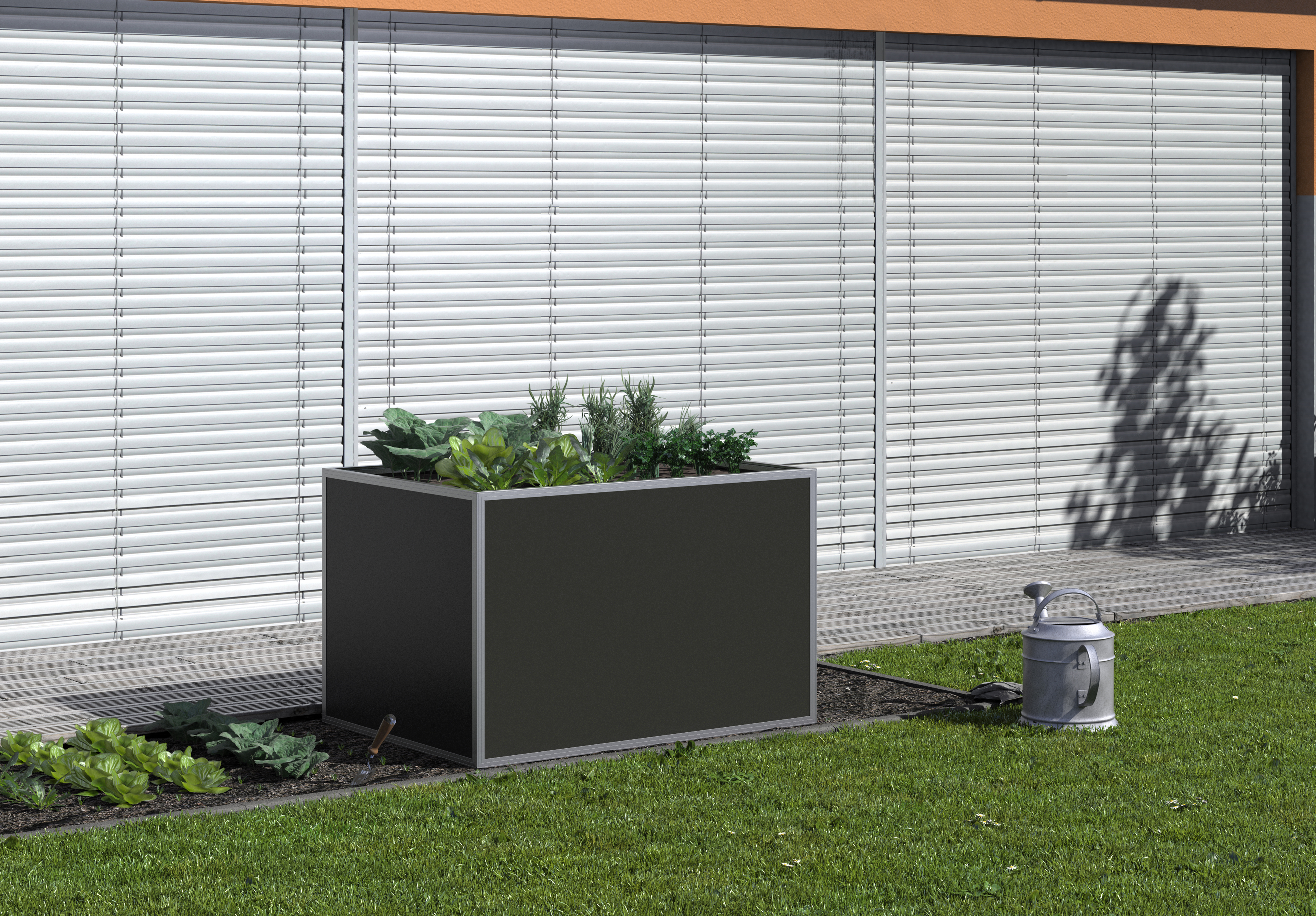KGT Aluminium-Hochbeet 130, Profilsystem "pressblank" KGT Aluminium-Hochbeet 130, Profilsystem "pressblank"