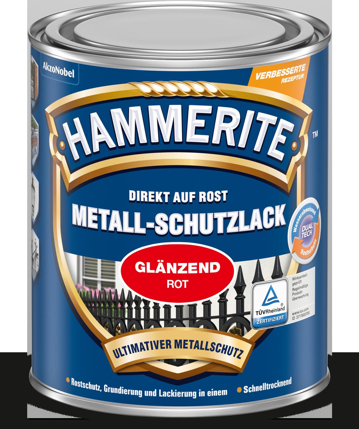 157313_4007591567031_5087583_HT_Metallschutzlack_250ml_GL_rot HAMMERITE GL ROT 250ML