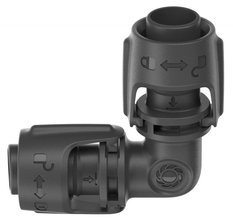 Gardena Micro-Drip-System L-Stück 13 mm (1/2") - Inhalt: 2 Stück Gardena Micro-Drip-System L-Stück 13 mm (1/2") - Inhalt: 2 Stück