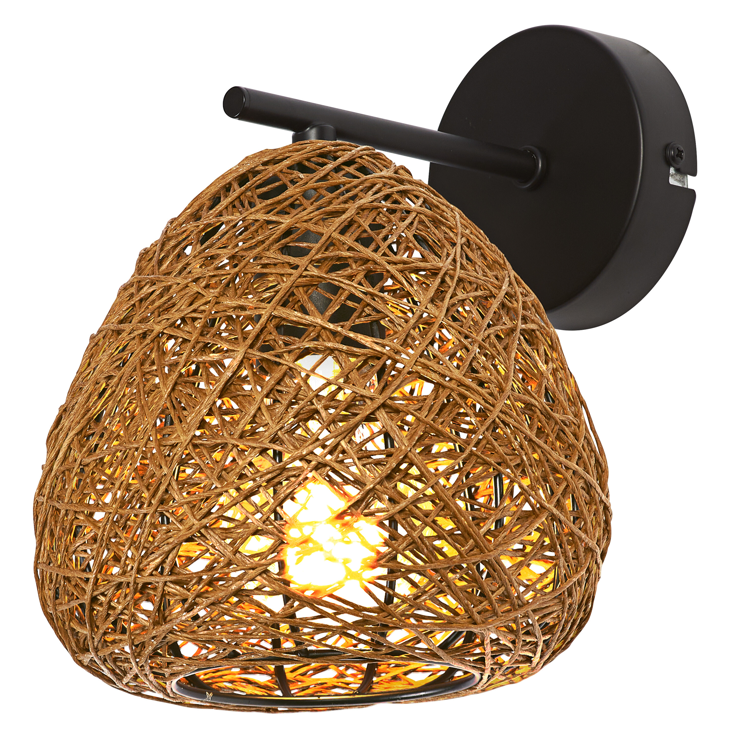 Osram Decor Wandleuchte, 1xE27, schwarz