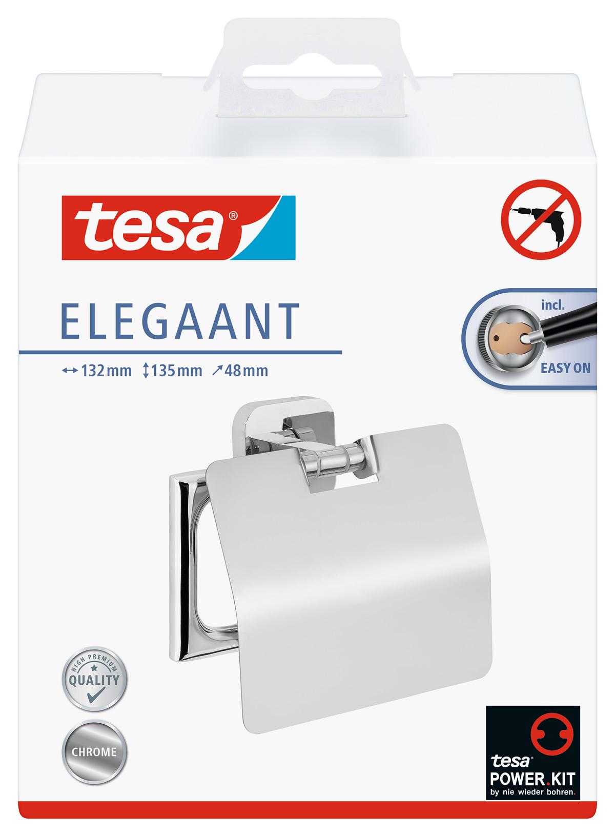 tesa_ELEGAANT_404290000000_LI490_front_pa tesa Elegaant Toilettenrollenhalter, mit Deckel